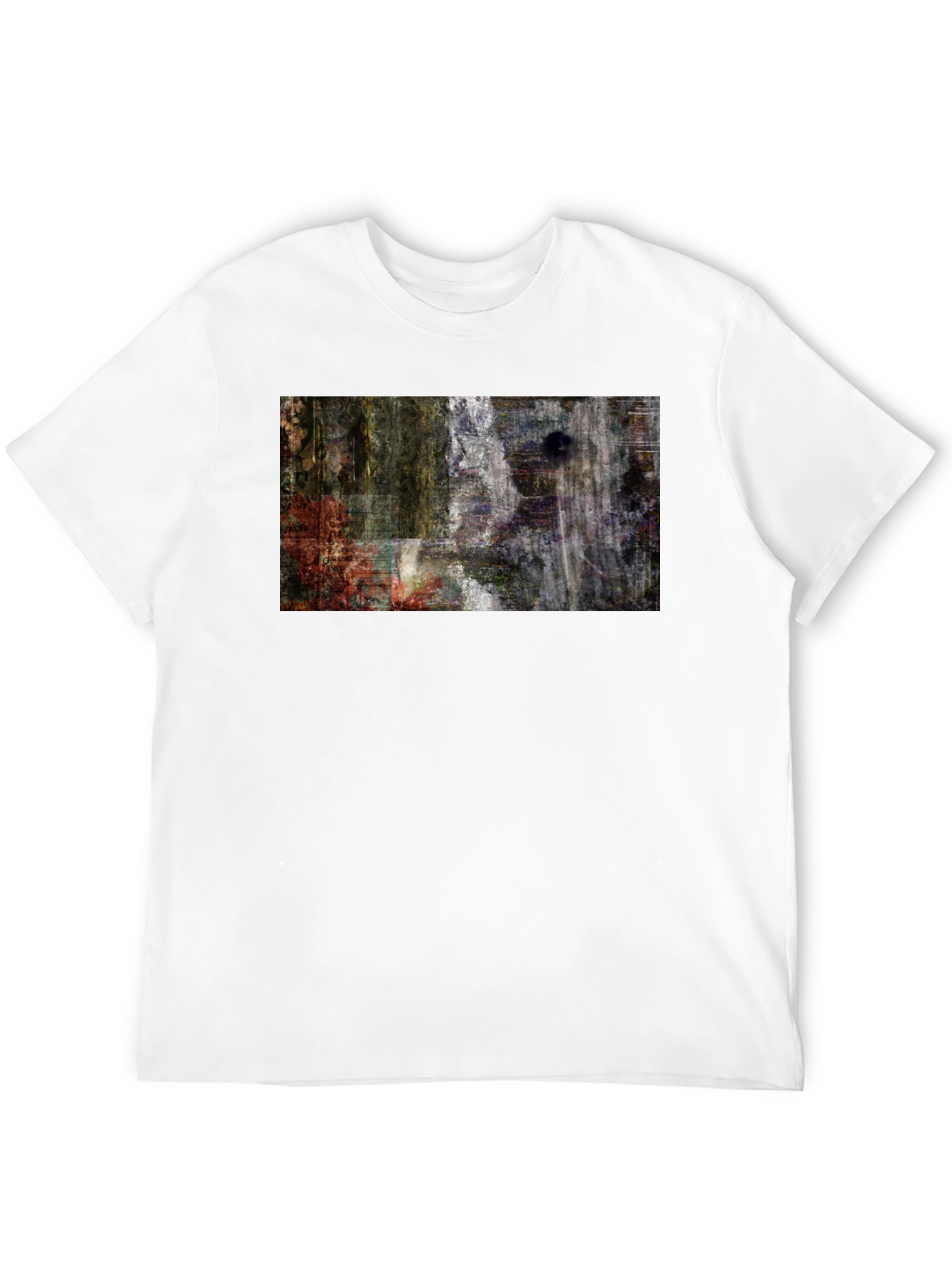 Abstract Art Print Black T-Shirt