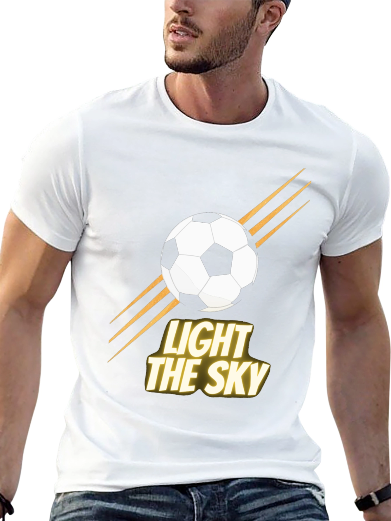 Light the Sky Soccer Graphic T-Shirt