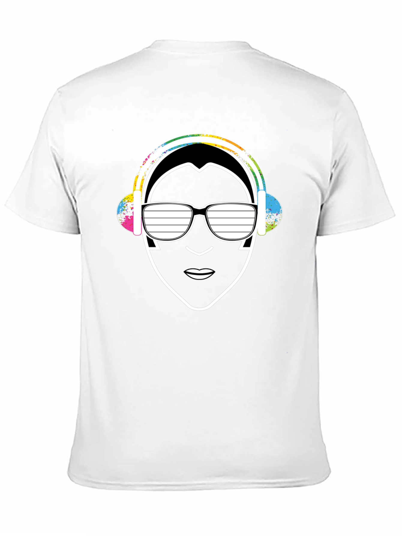 Cool DJ Graphic Tee - Black Cotton Blend