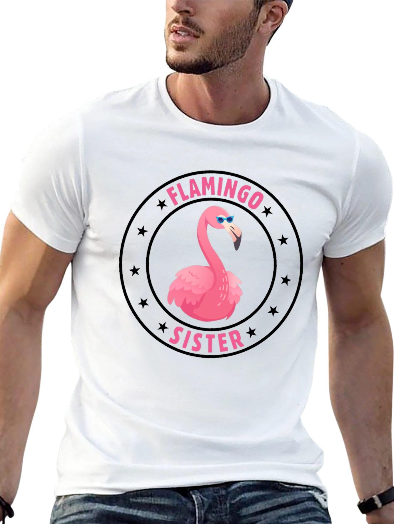 Flamingo Sister Graphic T-Shirt