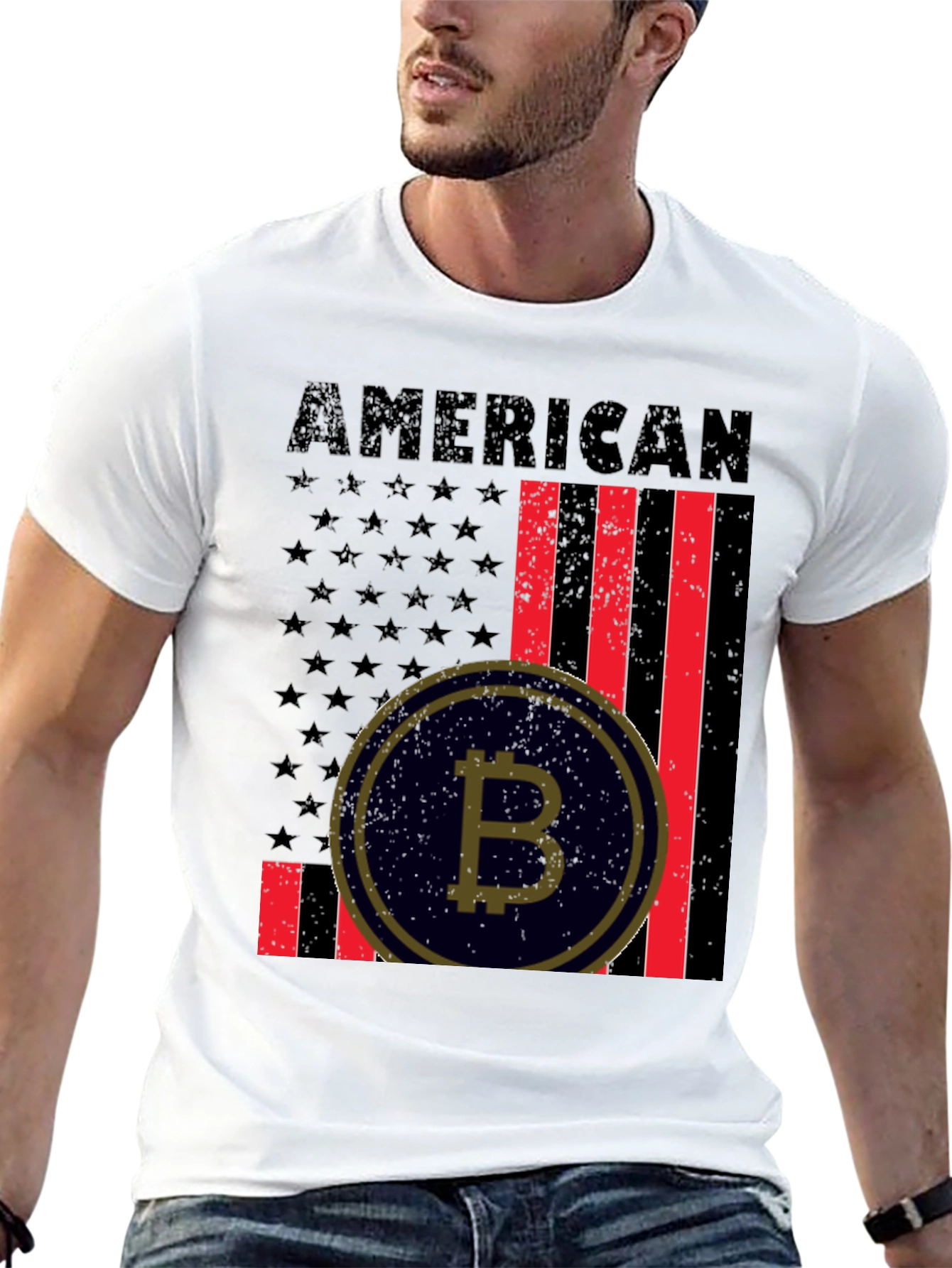 American Bitcoin Patriotic T-Shirt