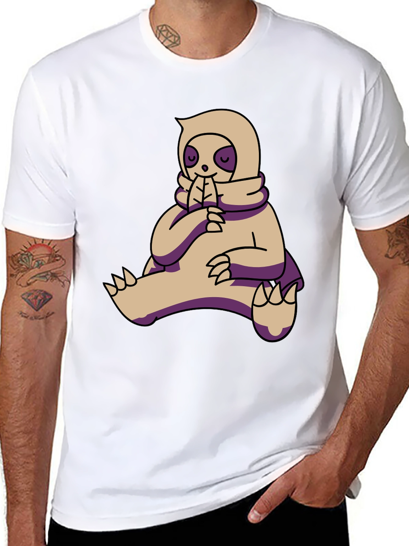 Chill Sloth Graphic T-Shirt - Casual Style