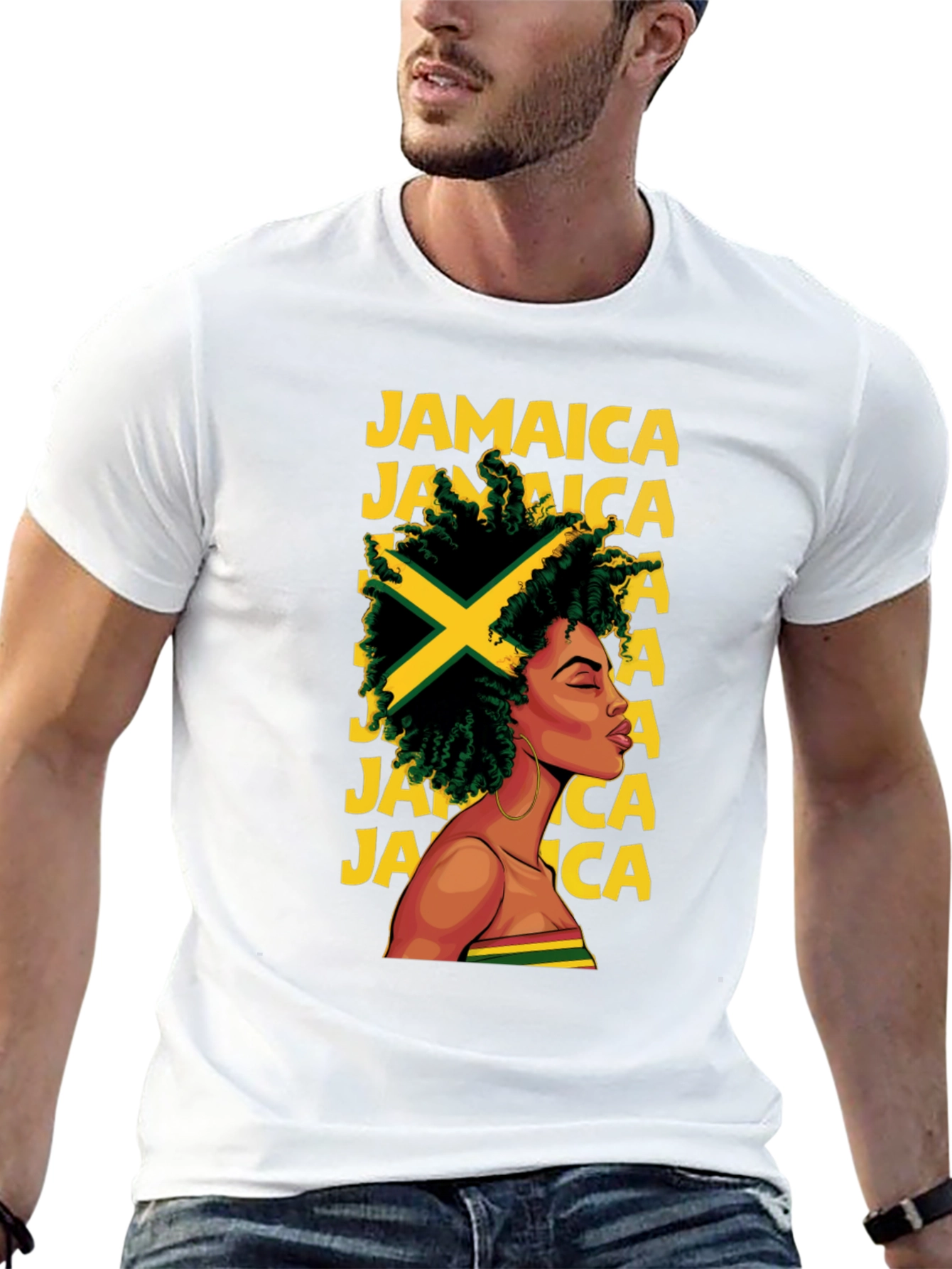 Jamaica Pride Tee - Stylish Afro-Caribbean Flag T-Shirt