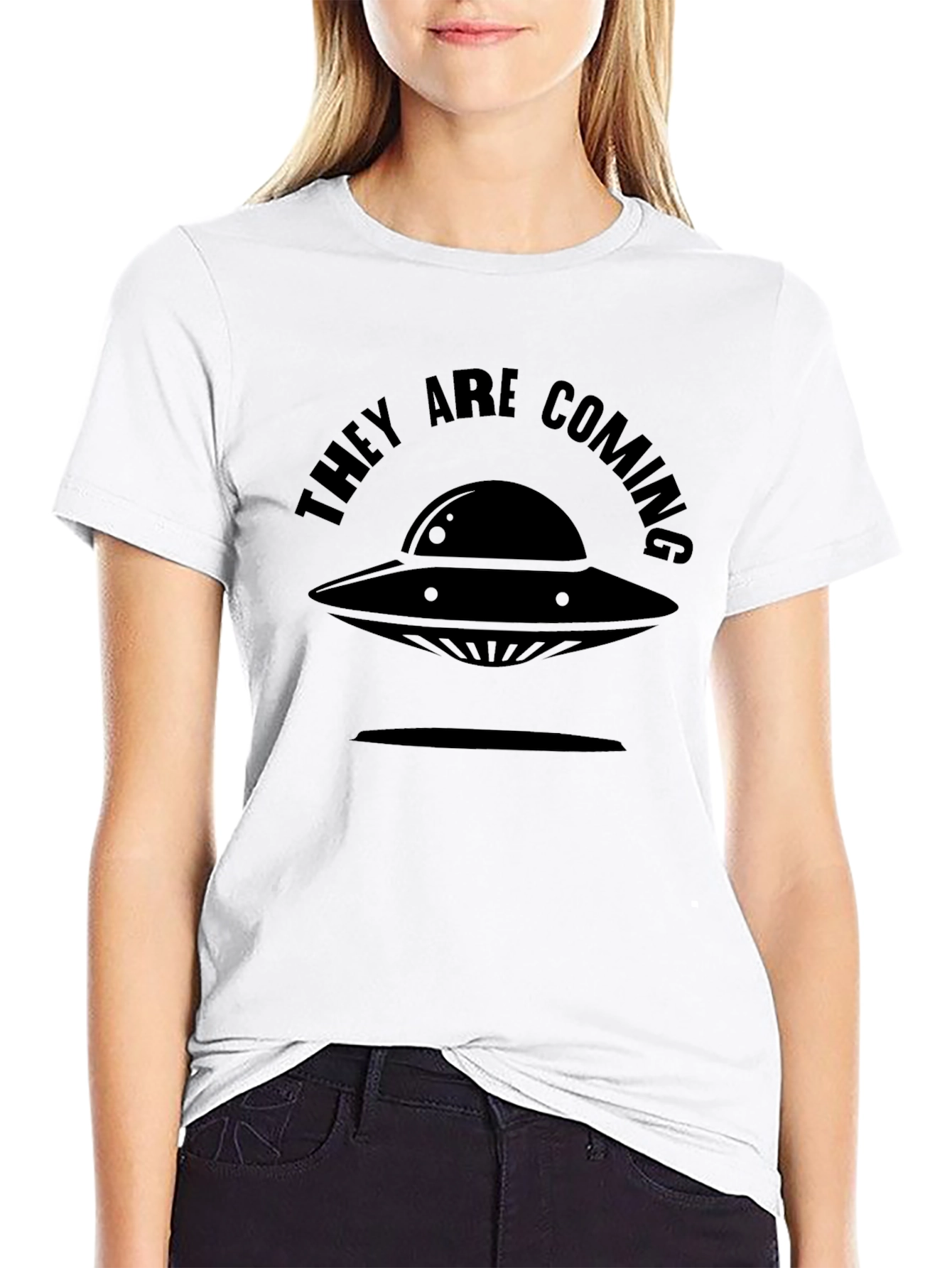 UFO Invasion T-Shirt - They Are Coming Graphic Tee