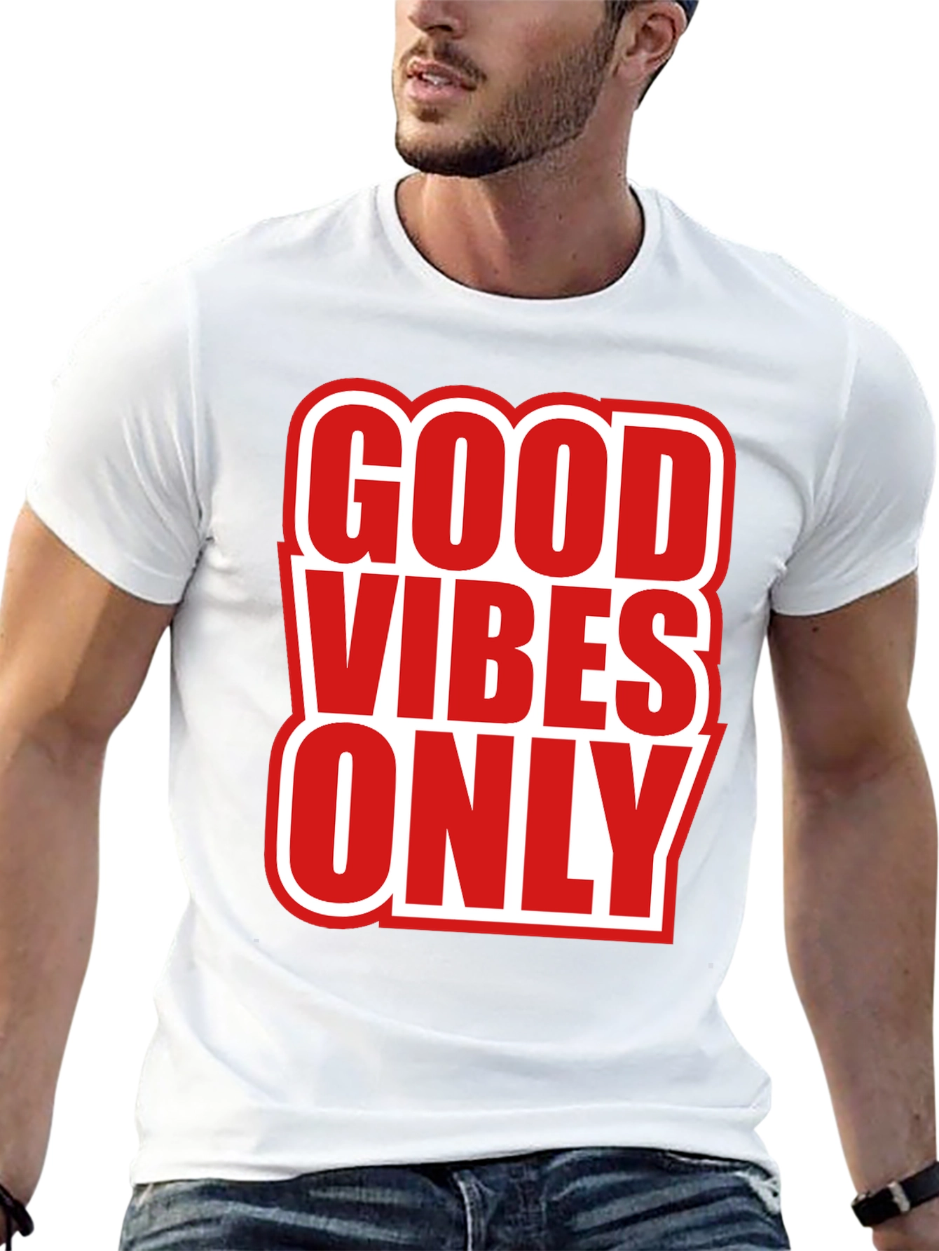 Good Vibes Only Graphic Tee - Trendy Black T-Shirt
