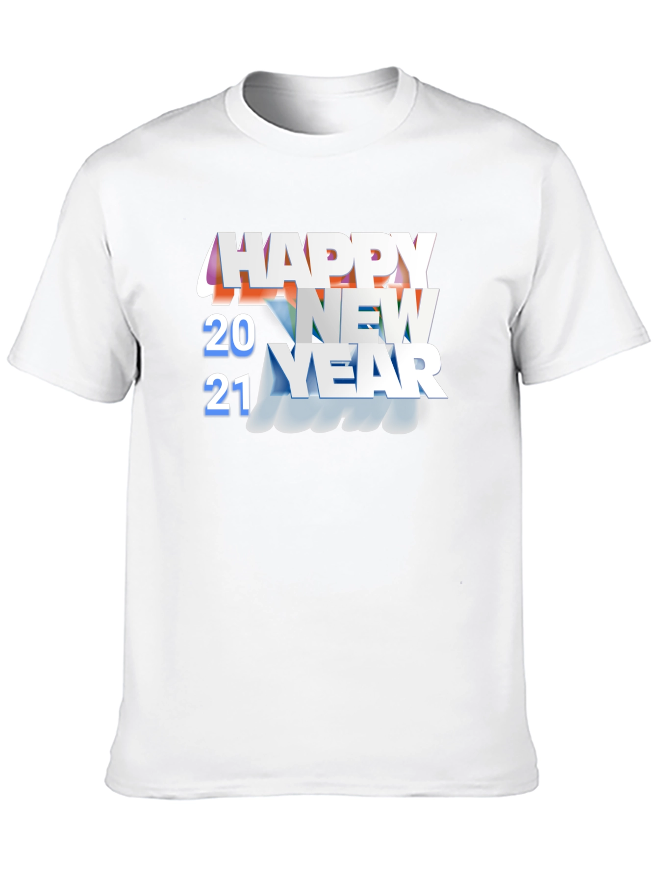 Happy New Year 2021 Black Graphic T-Shirt