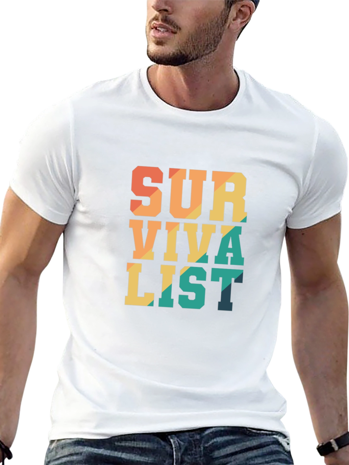 Survivalist Graphic Tee - Black
