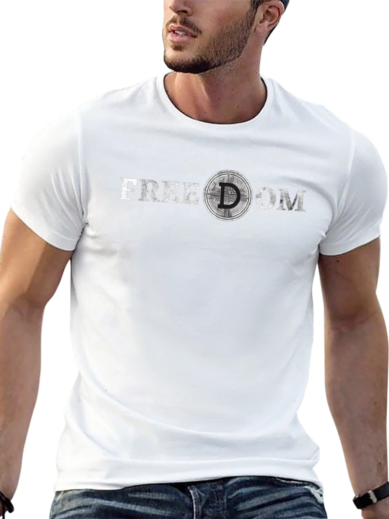Freedom Graphic Tee - Crypto Design