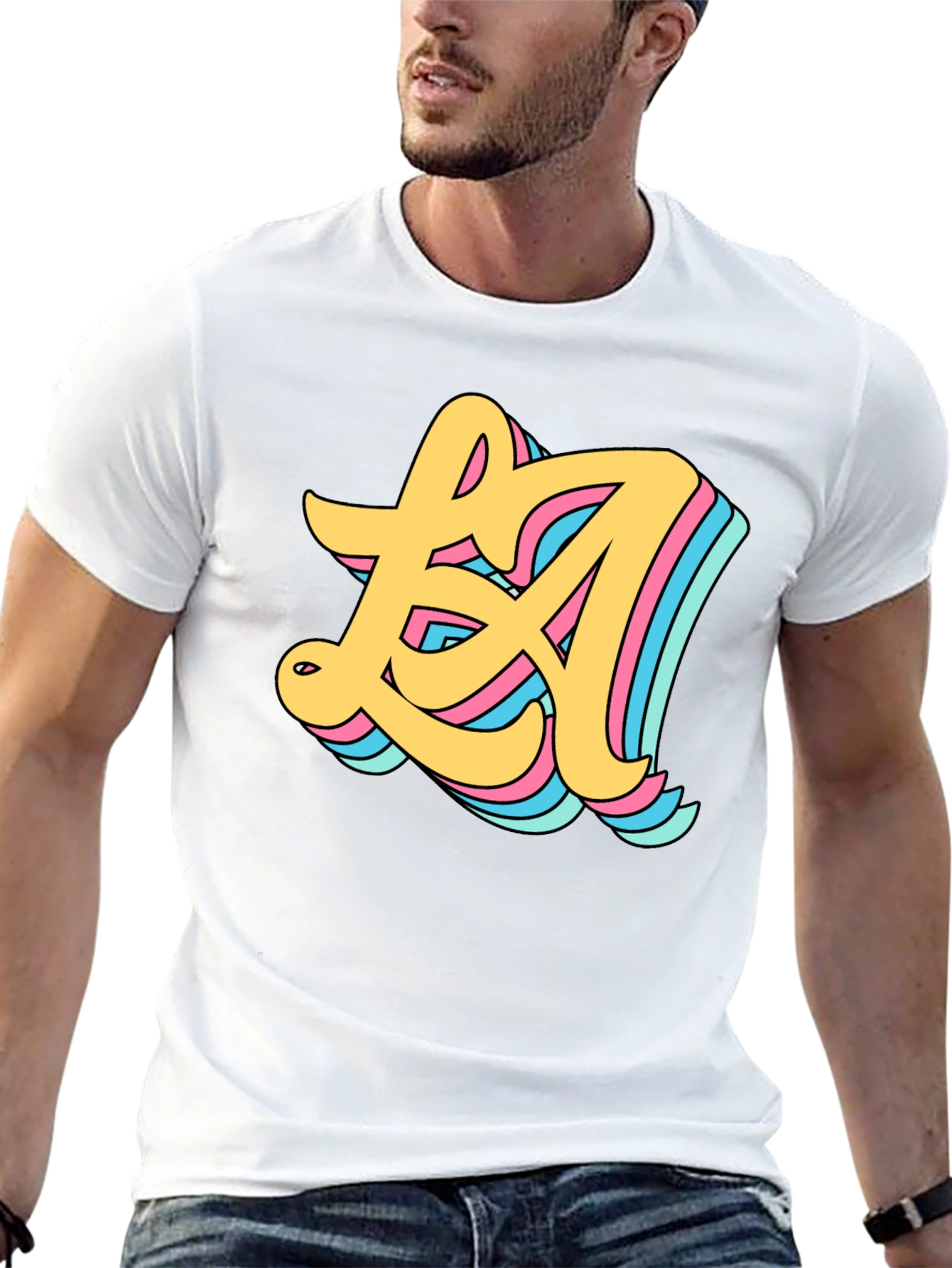 Retro LA Graphic Black T-Shirt