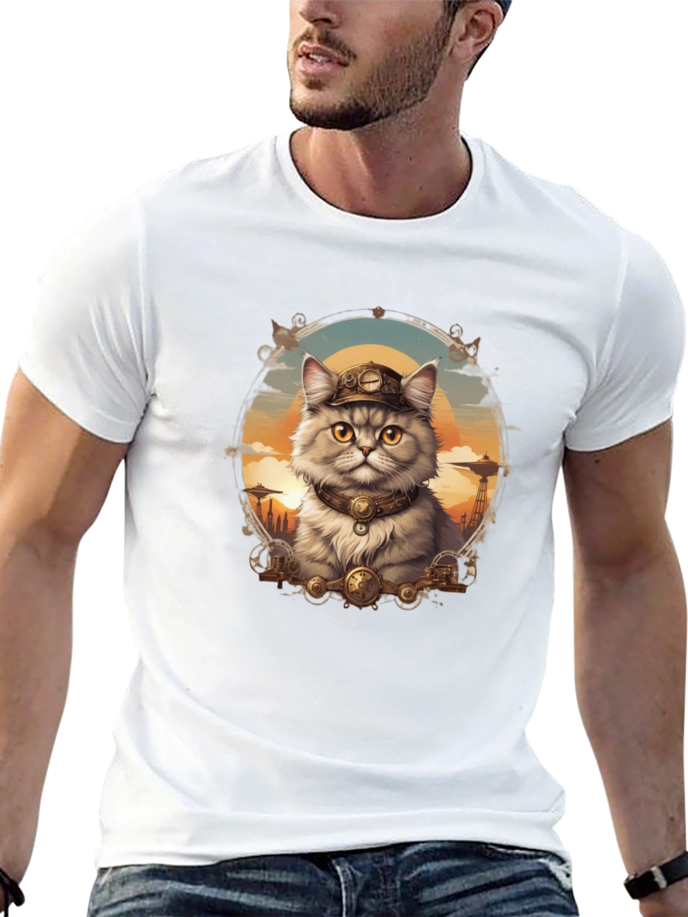 Steampunk Cat T-Shirt