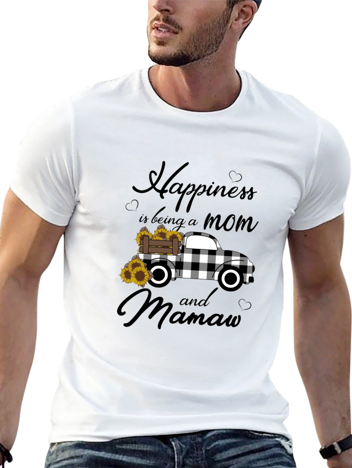 Happiness Mom and Mamaw Graphic Tee
