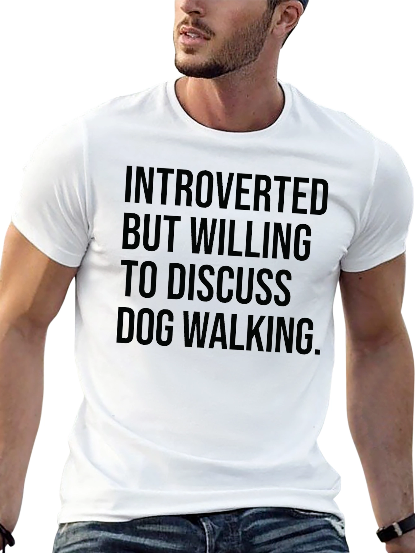 Introverted Dog Walking T-Shirt