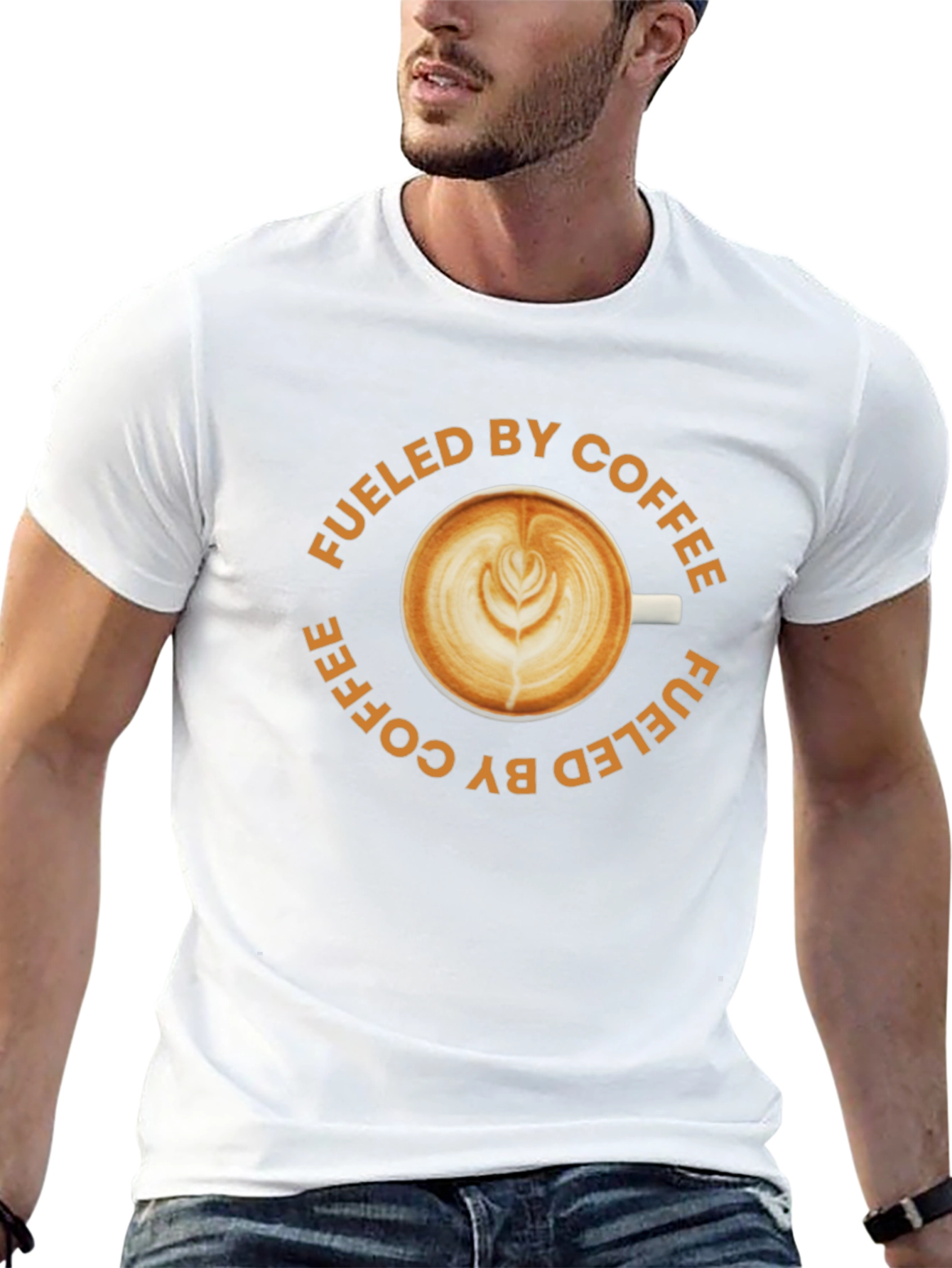 Fueled By Coffee Black T-Shirt