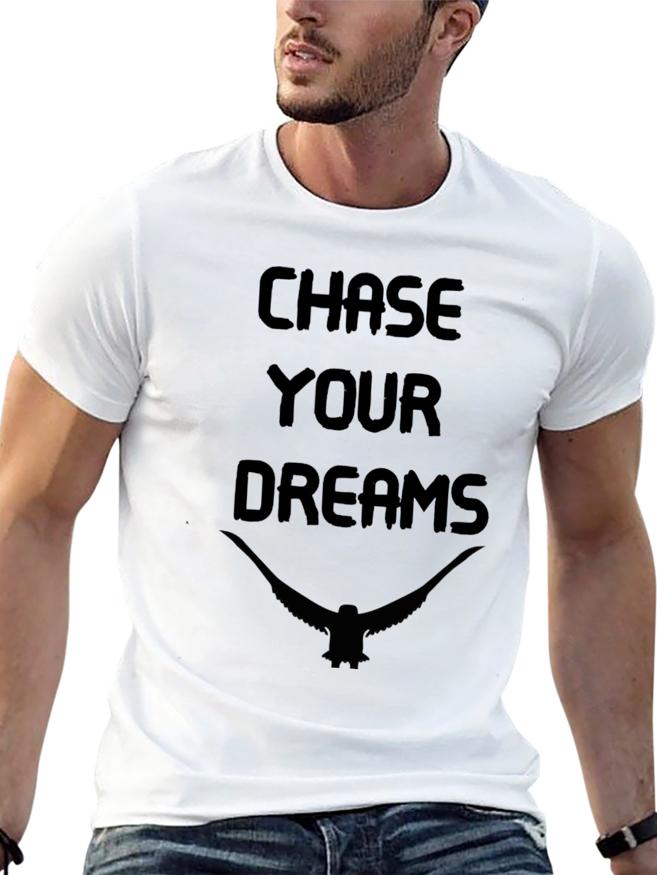 Chase Your Dreams Graphic Tee - Black