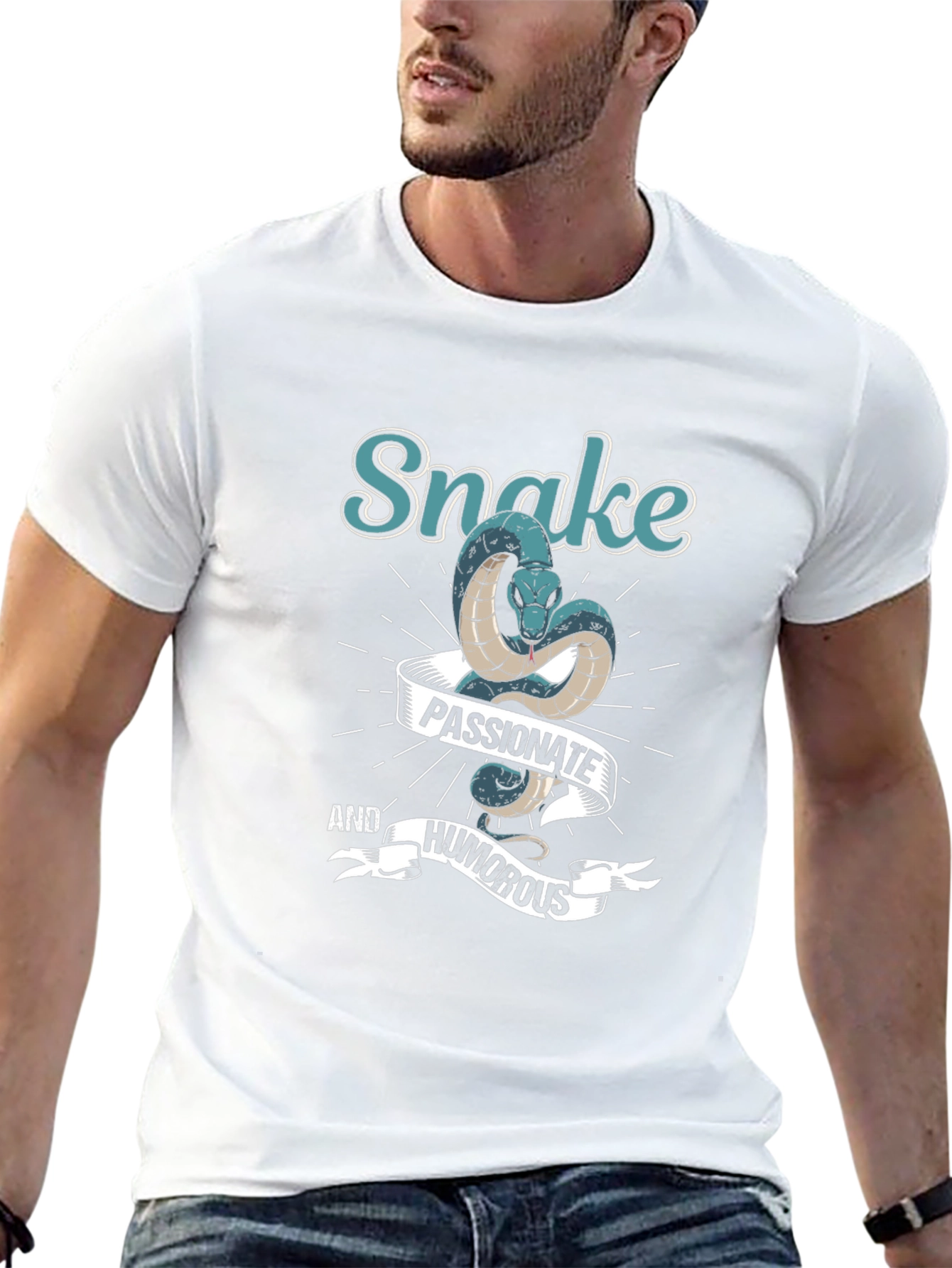 Snake Passionate and Humorous Graphic T-Shirt