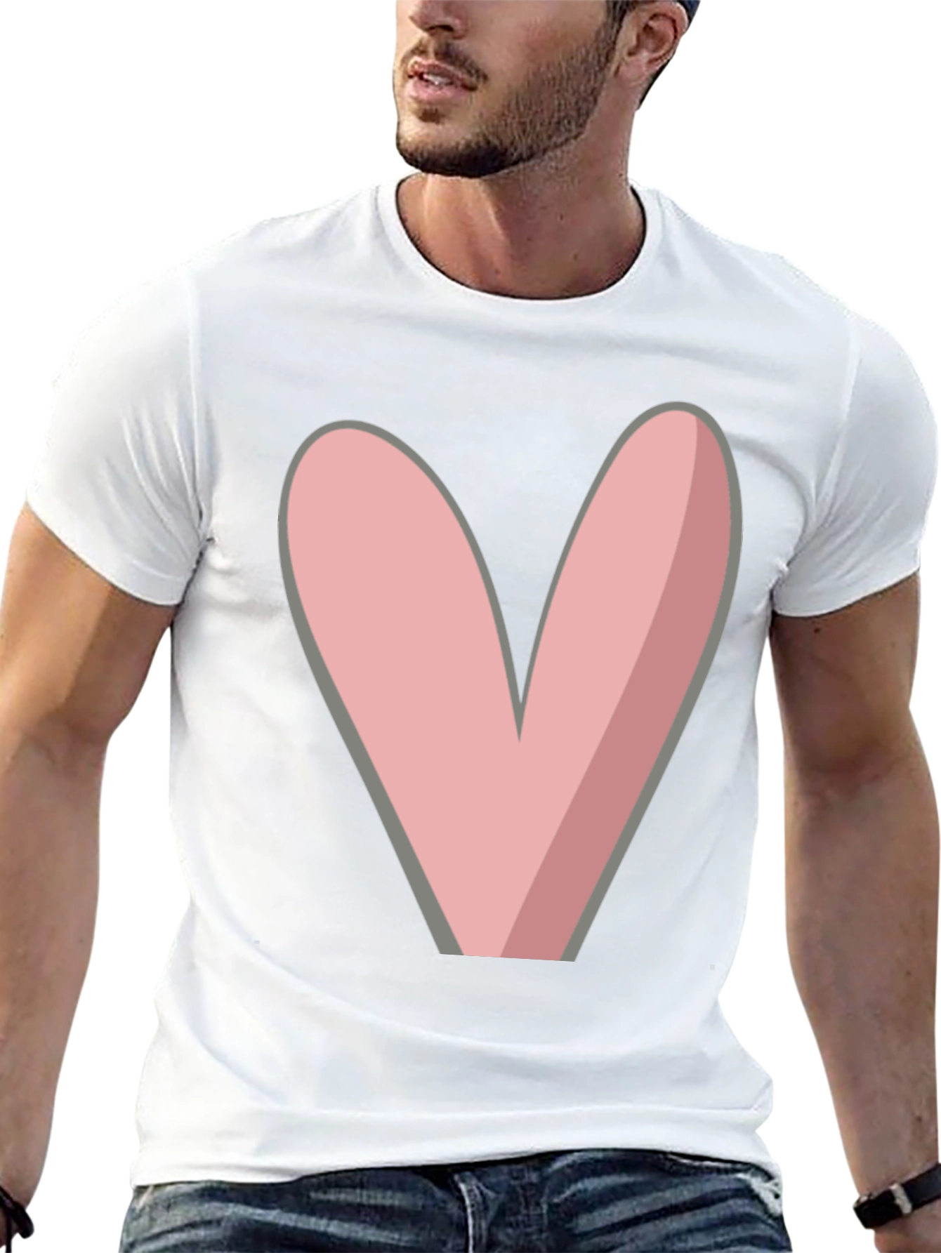 Bunny Ear Graphic Black T-Shirt