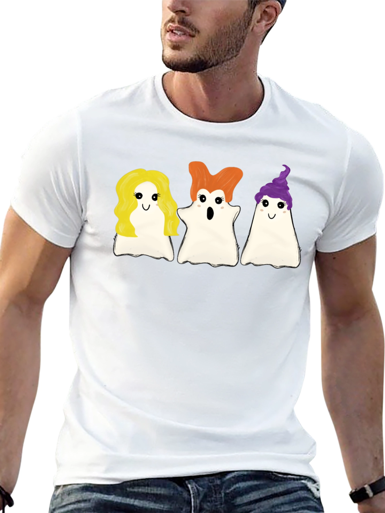 Sanderson Sisters Ghost T-Shirt Halloween Tee