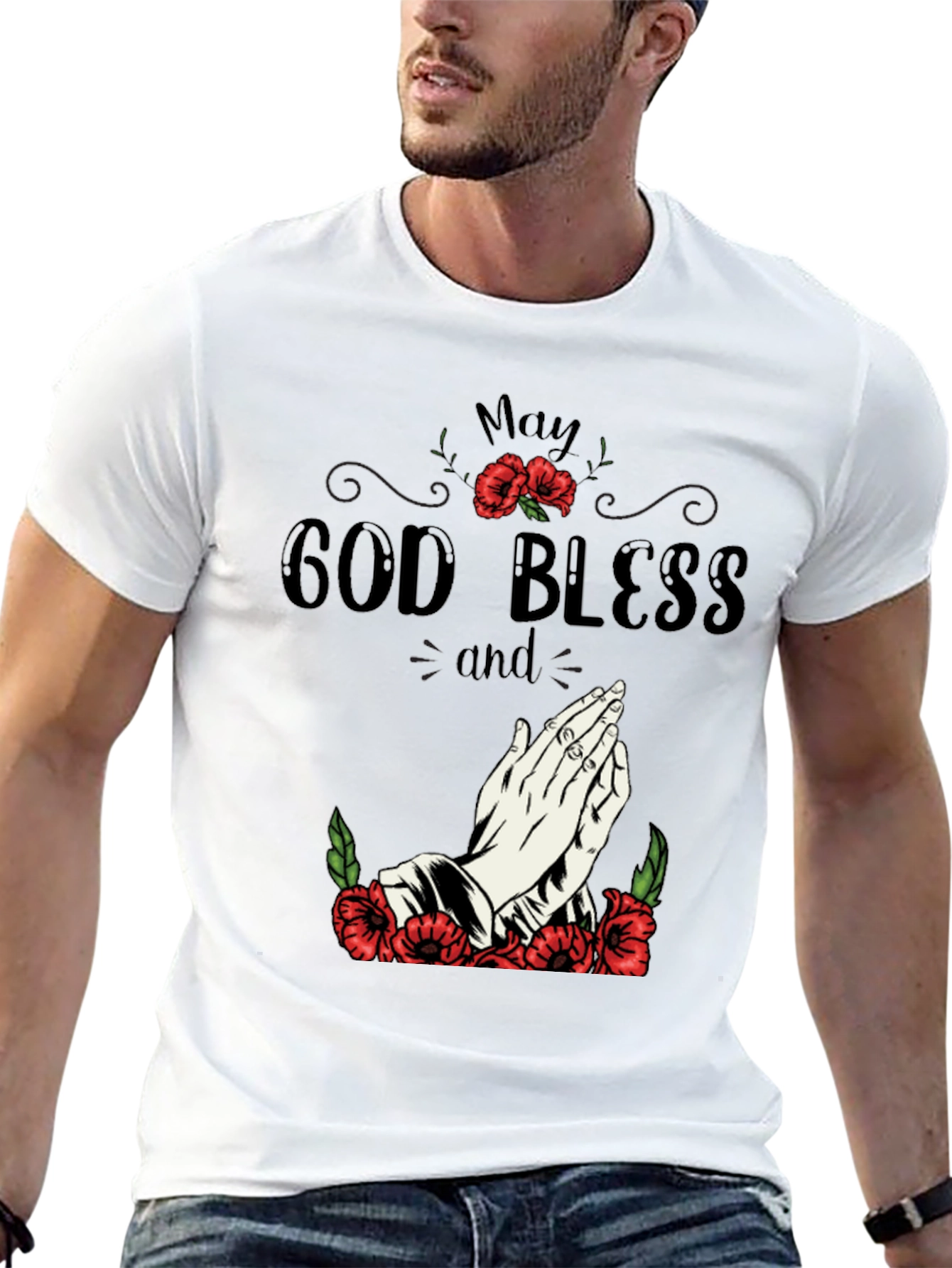 May God Bless Graphic T-Shirt