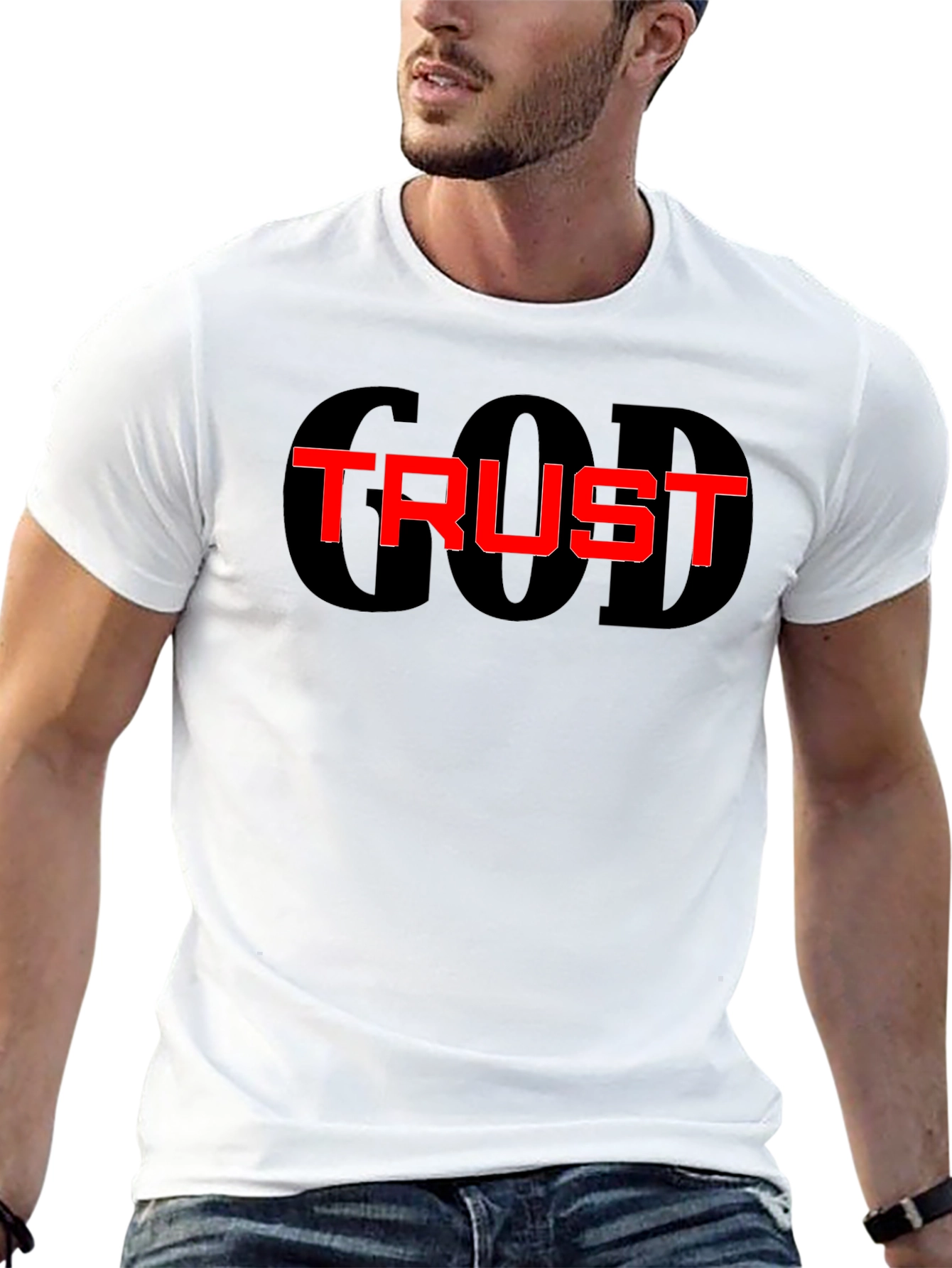 Trust God Black Graphic Tee