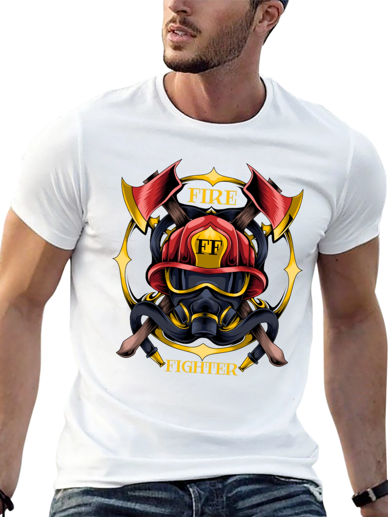 Firefighter Emblem T-Shirt - Courage & Duty
