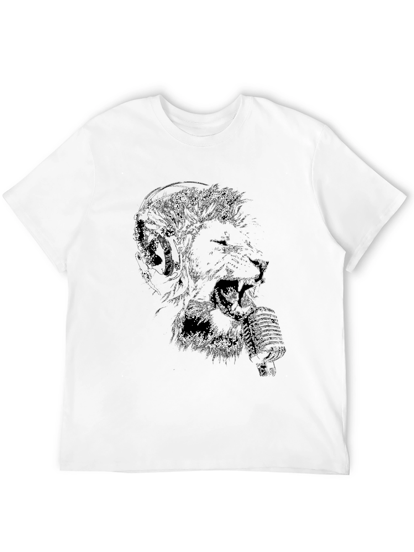Lion Headphone Music T-Shirt