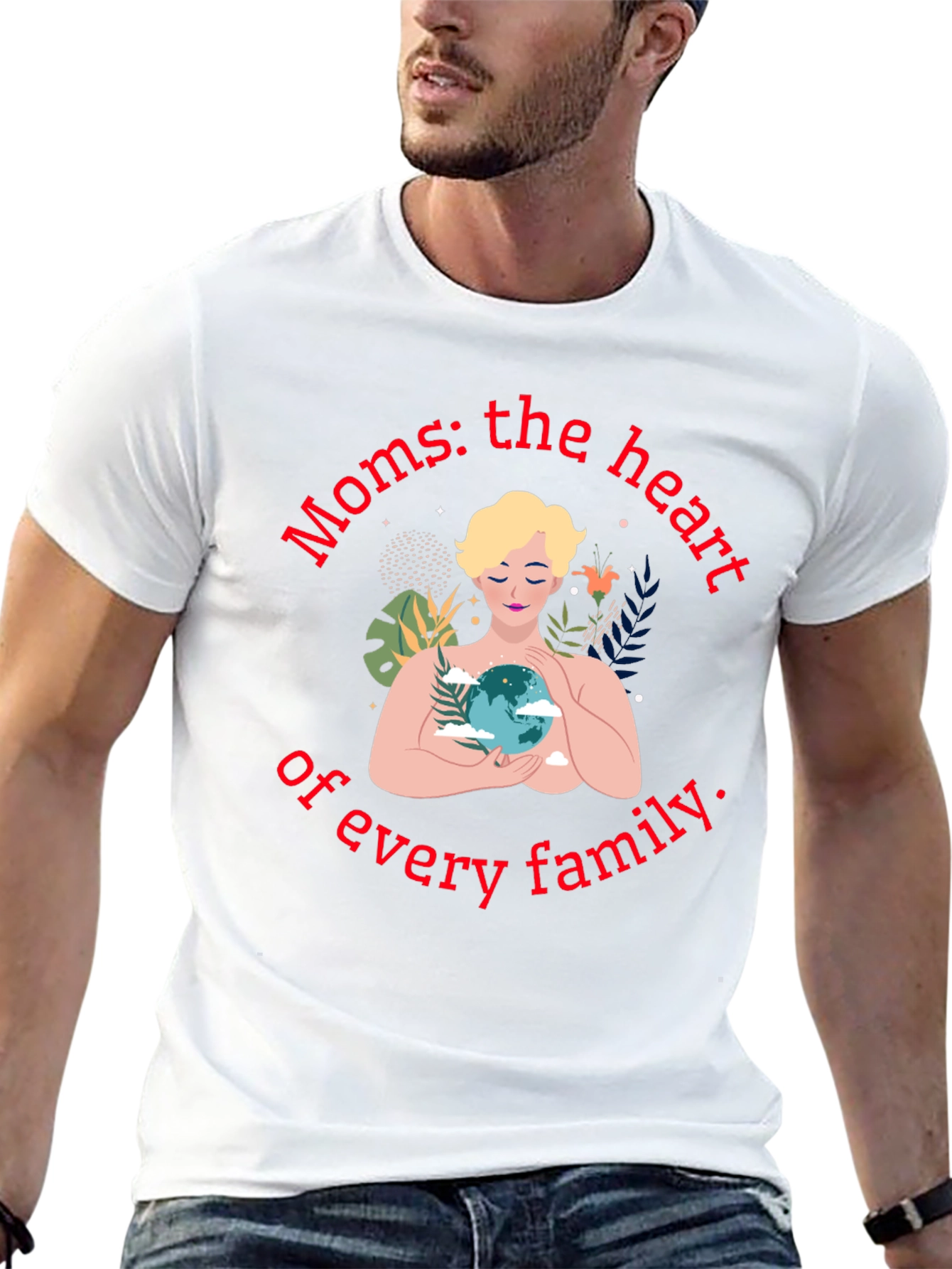 Moms: The Heart of Every Family T-Shirt