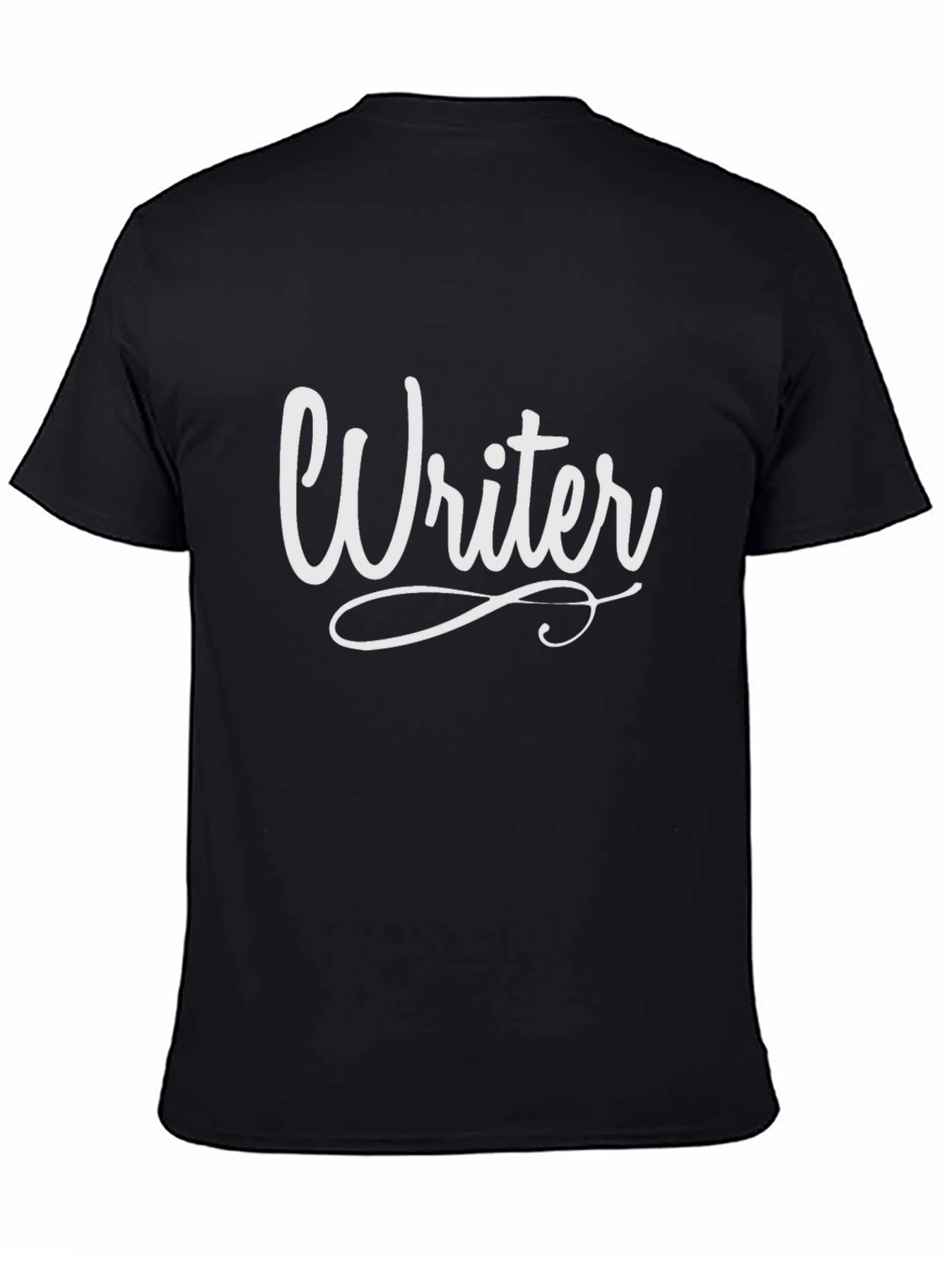 Writer T-Shirt - Black Crew Neck