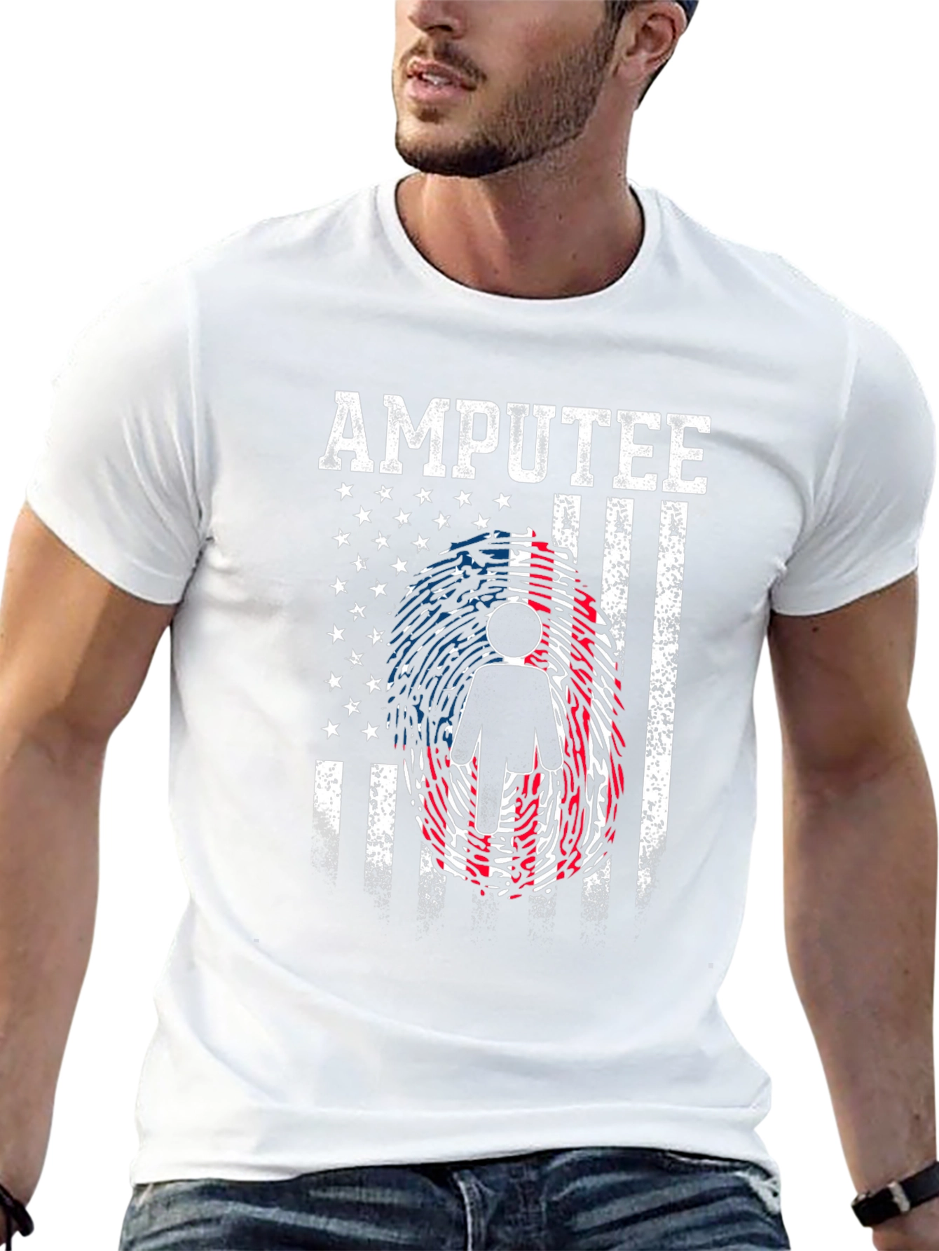 Amputee USA Flag Graphic Tee