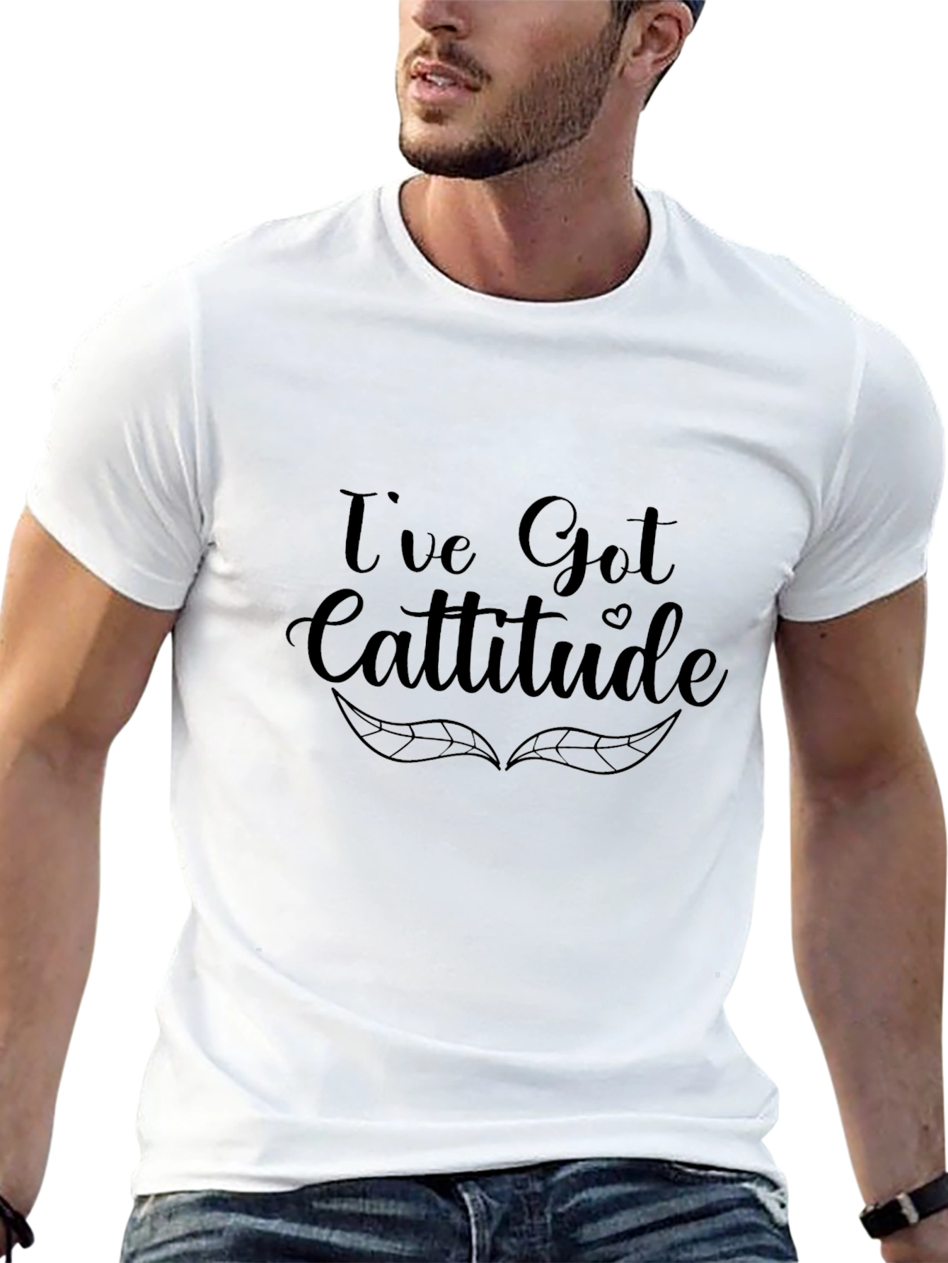 Ive Got Cattitude Black T-Shirt