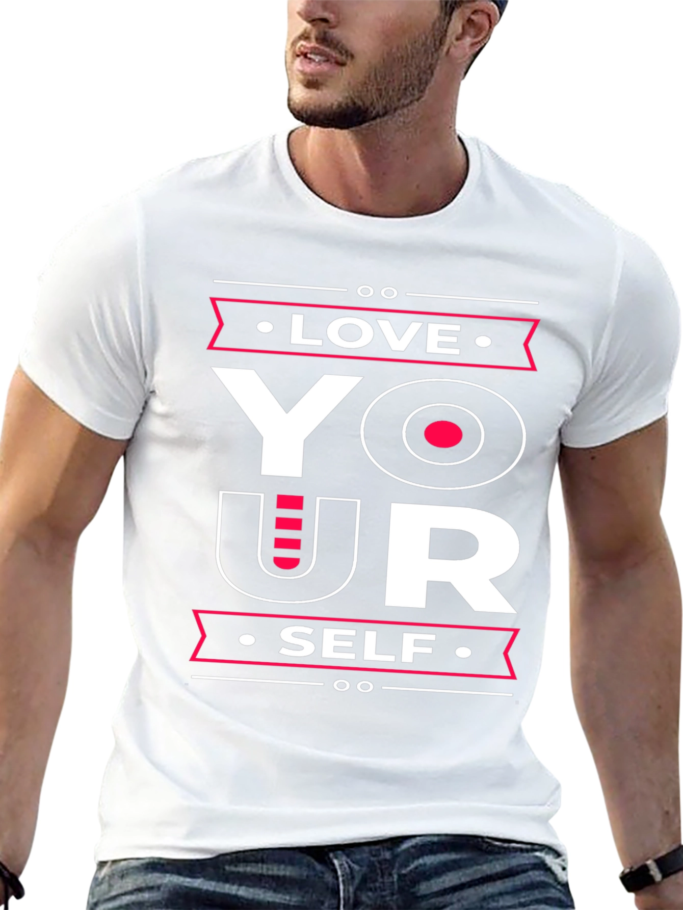 Love Yourself Graphic Tee - Black Cotton T-Shirt