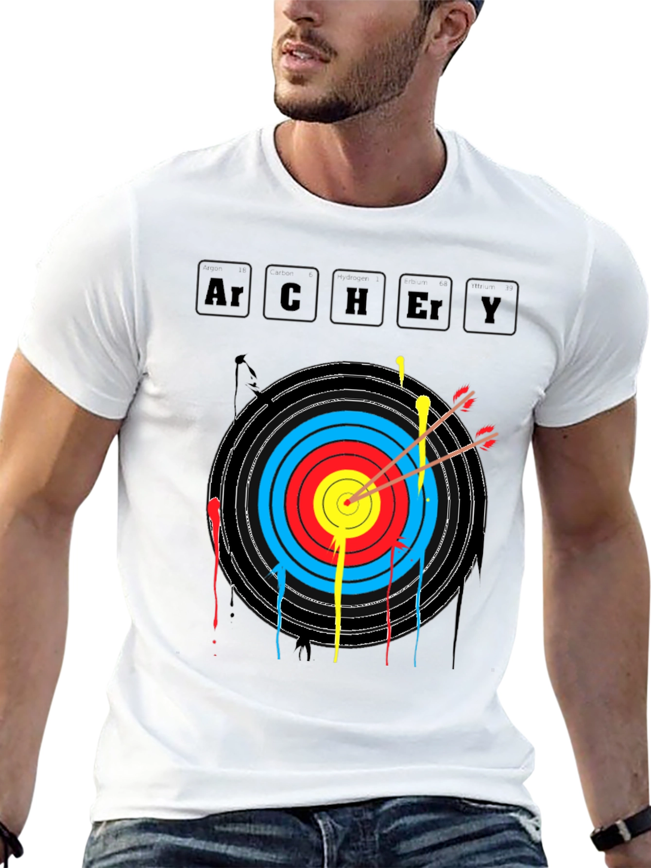 Archery Target Mens T-Shirt - Bullseye Graphic Tee