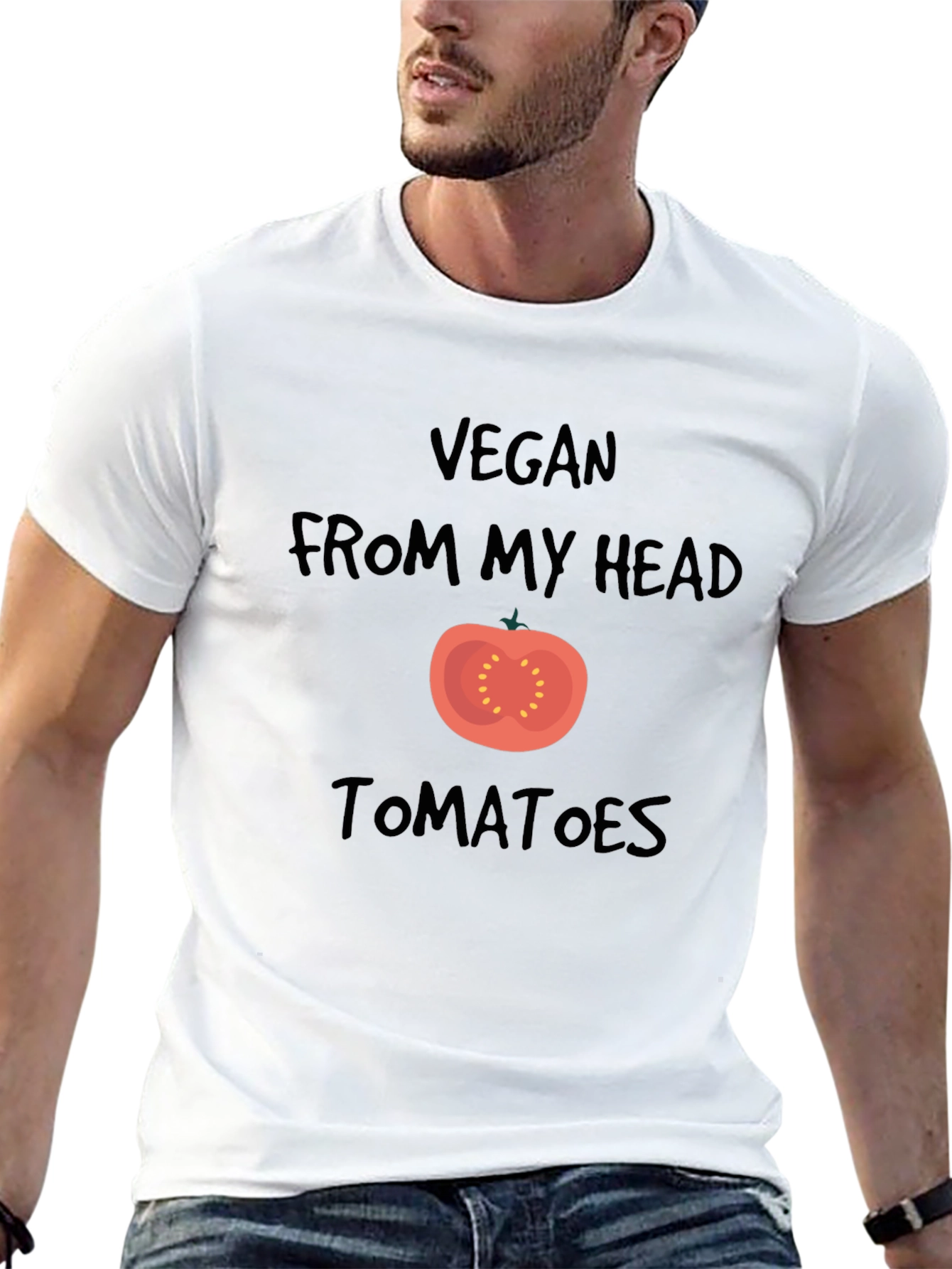 Vegan From My Head Tomatoes T-Shirt