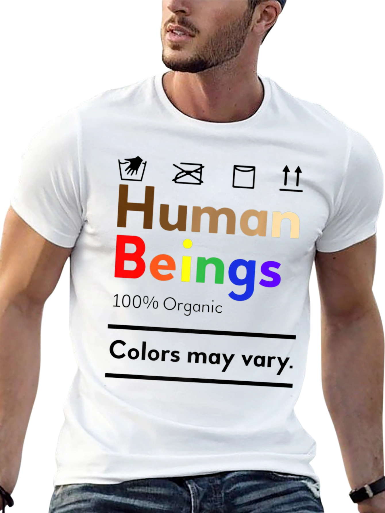 Human Beings Organic Cotton Graphic T-Shirt