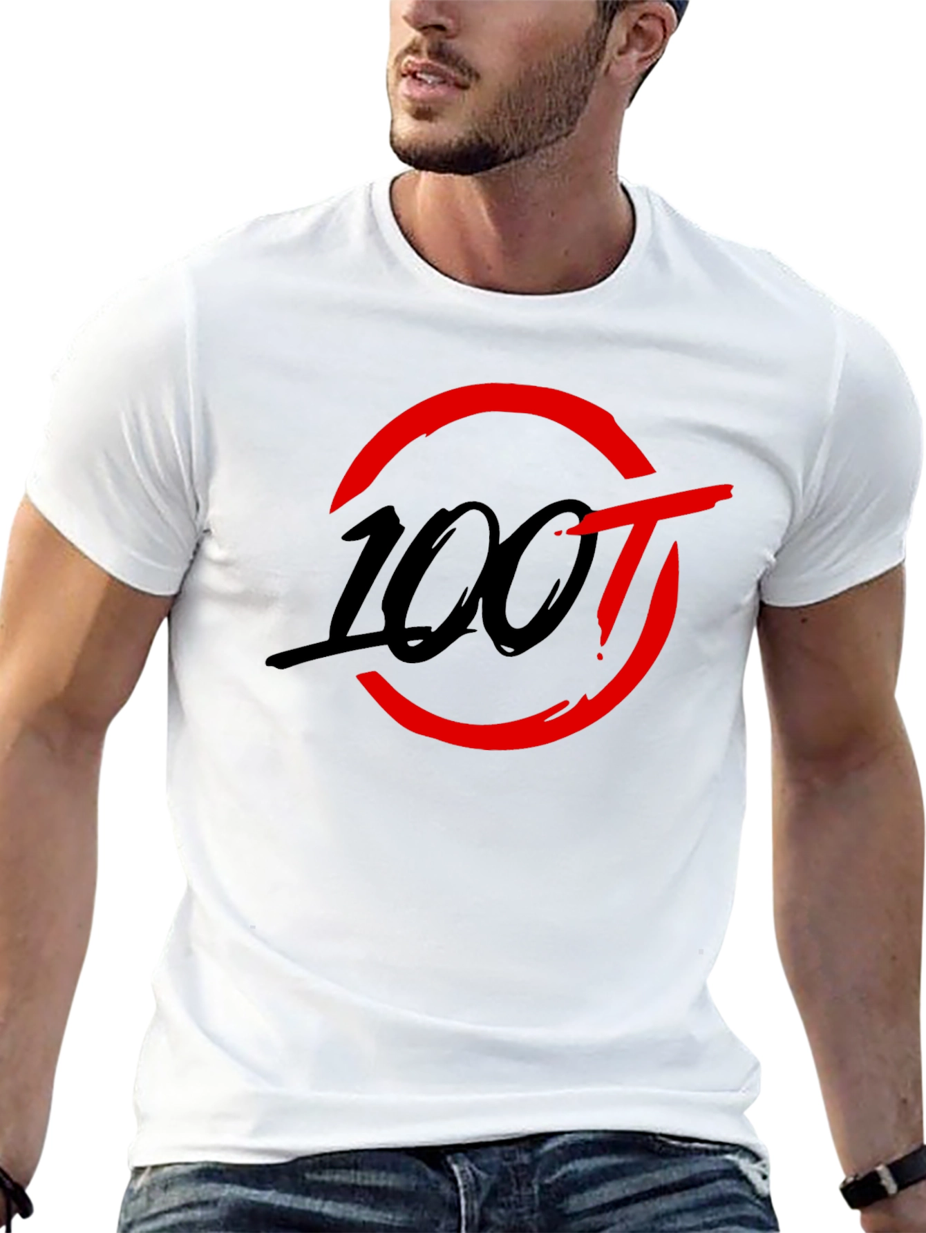 100 Thieves Graphic T-Shirt - Black Cotton Tee