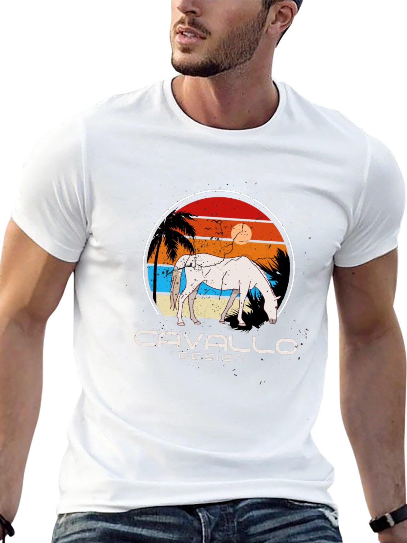 Retro Horse T-Shirt - Cavallo Design