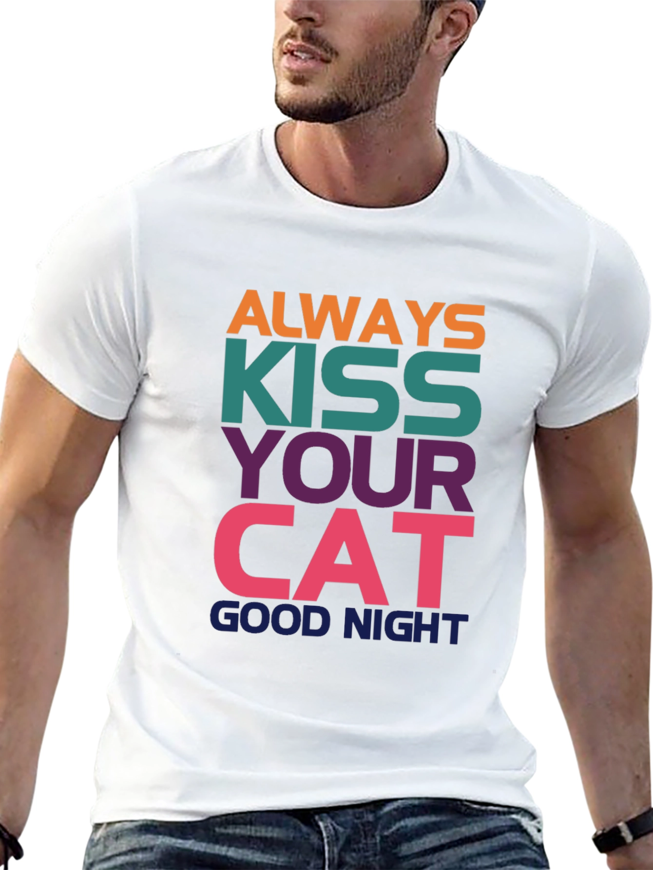 Kiss Your Cat Good Night T-Shirt