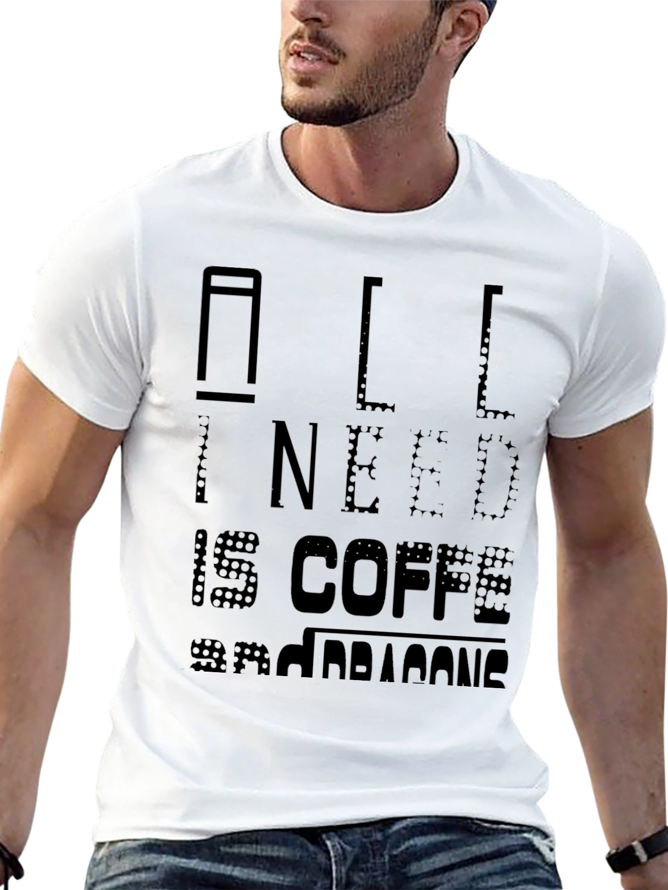 All I Need Is Coffee Mens Graphic Tee