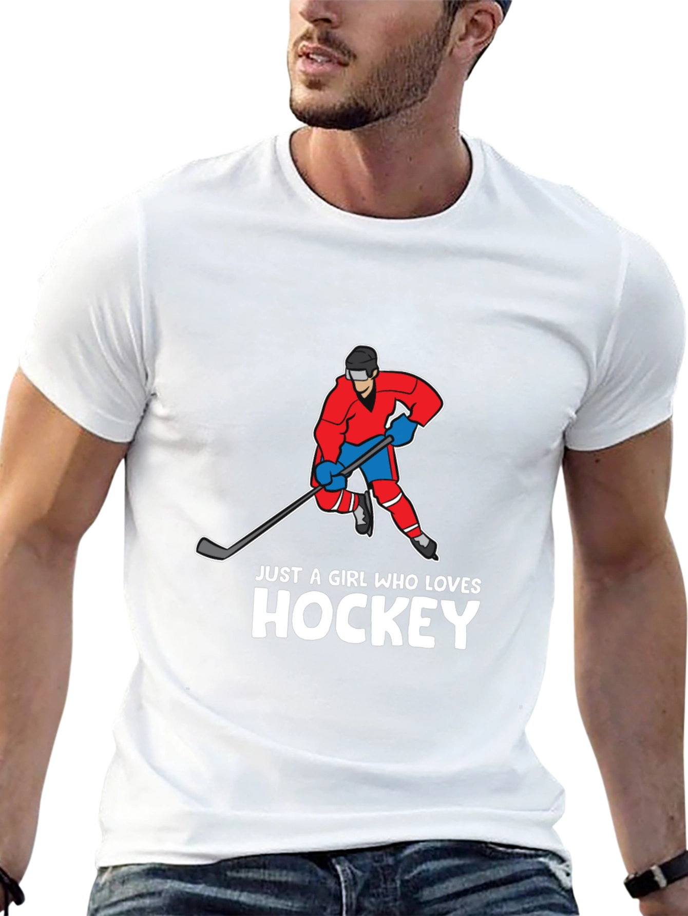 Hockey Girl T-Shirt - Sporty Graphic Tee