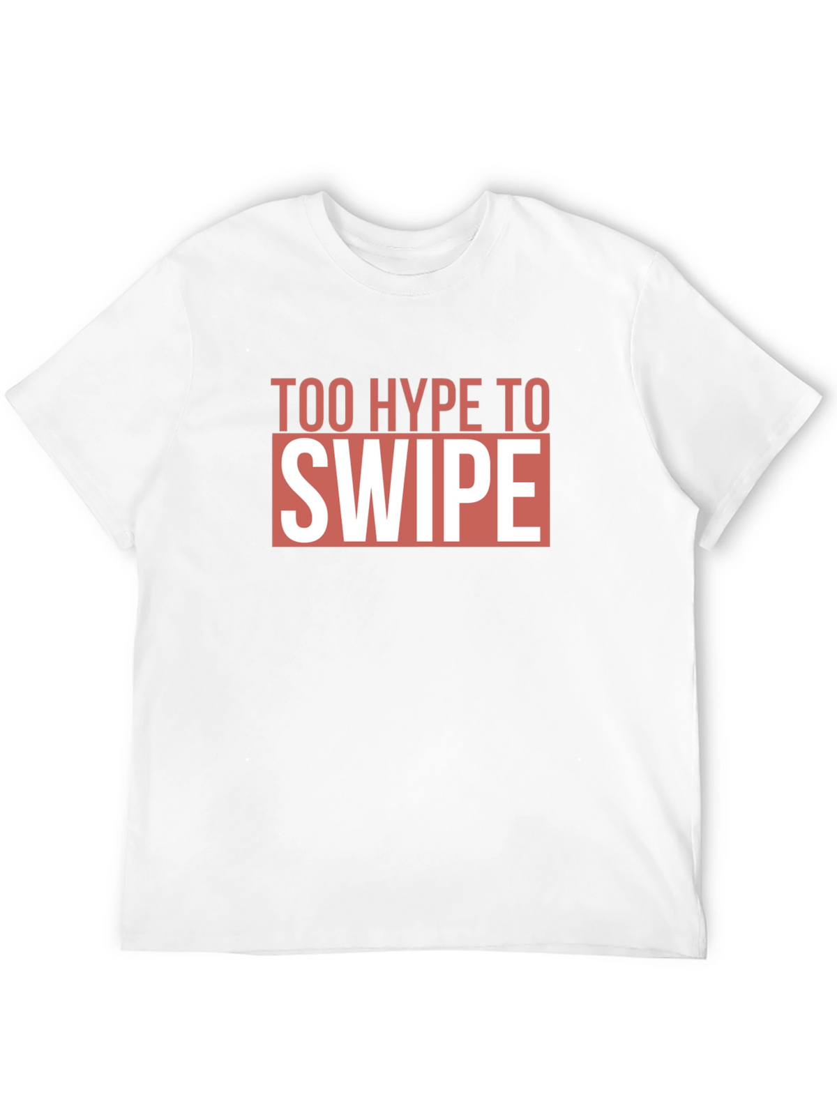 Too Hype To Swipe Graphic Tee - Black