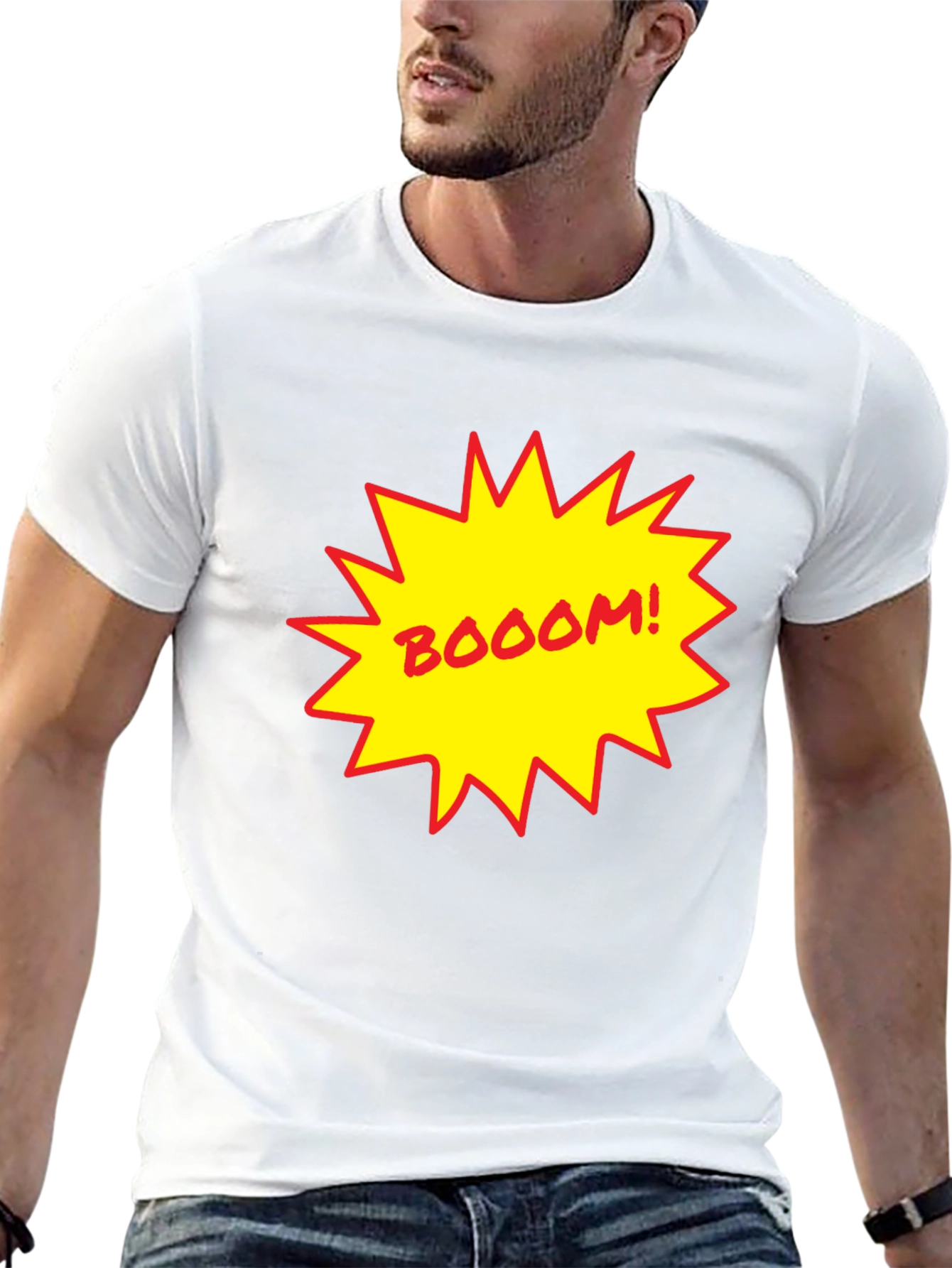 BOOOM! Graphic Print Black T-Shirt