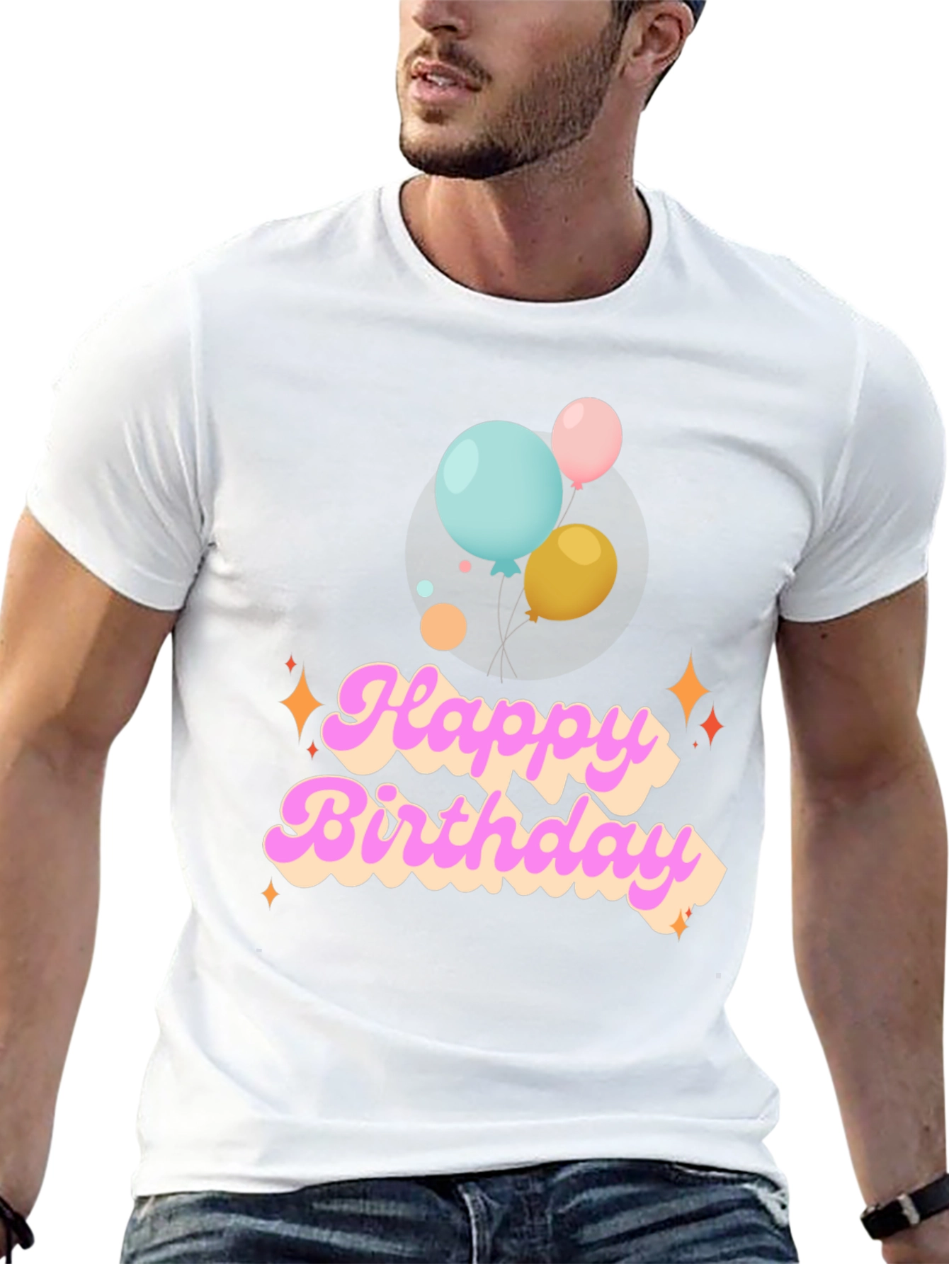 Happy Birthday Graphic Tee - Balloons