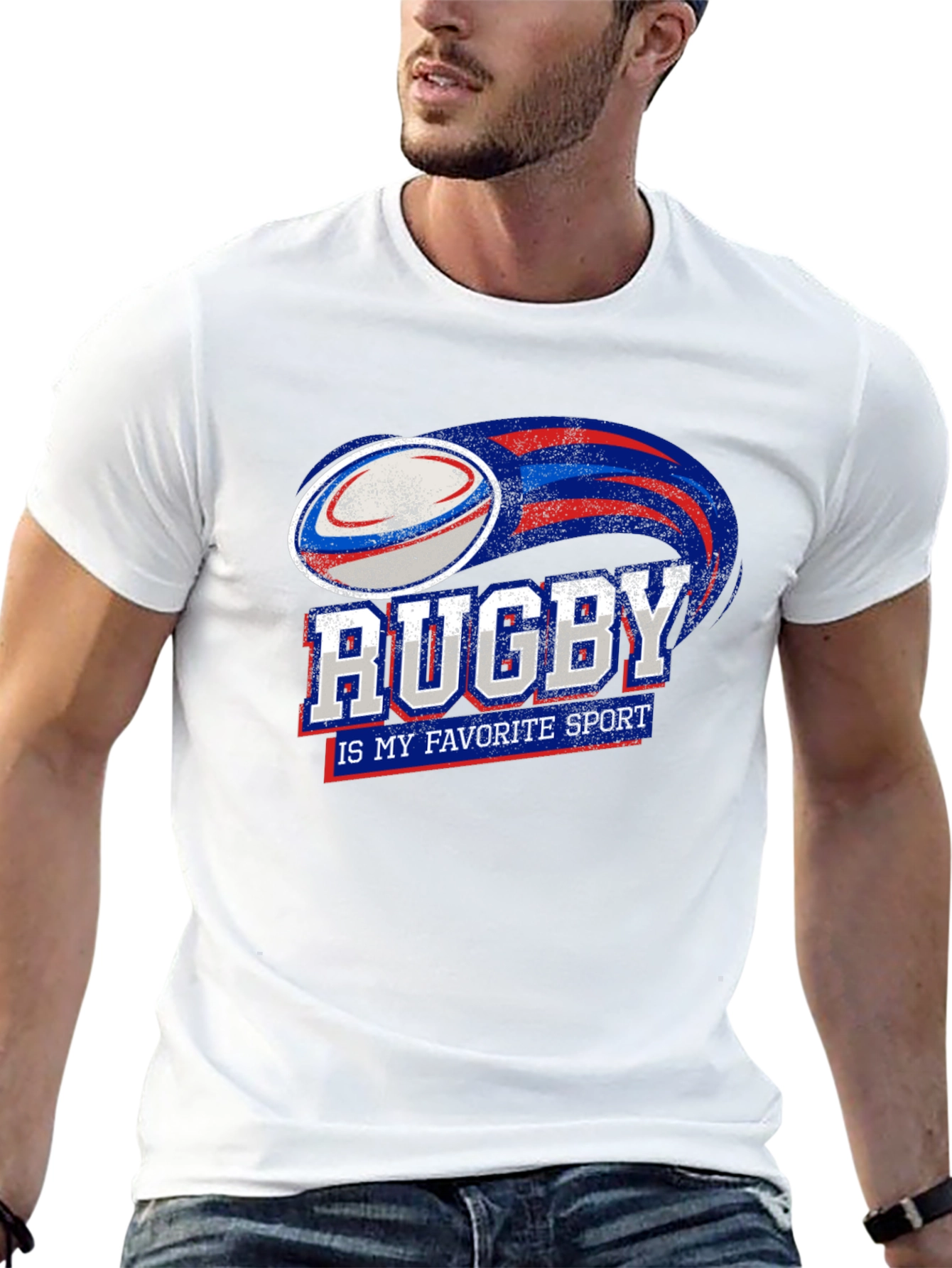 Rugby My Favorite Sport Graphic T-Shirt
