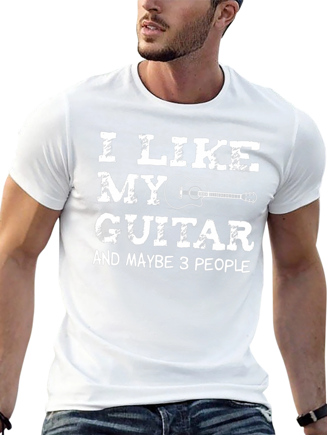 I Like My Guitar Funny Musician T-Shirt