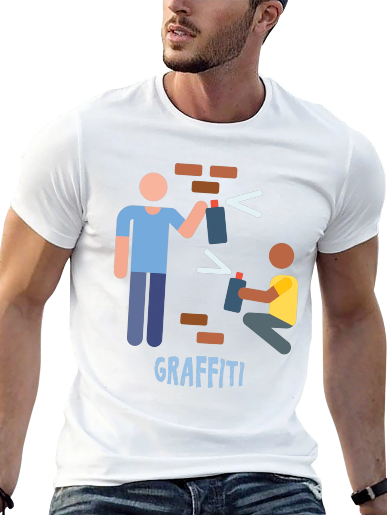 Graffiti Art Black T-Shirt