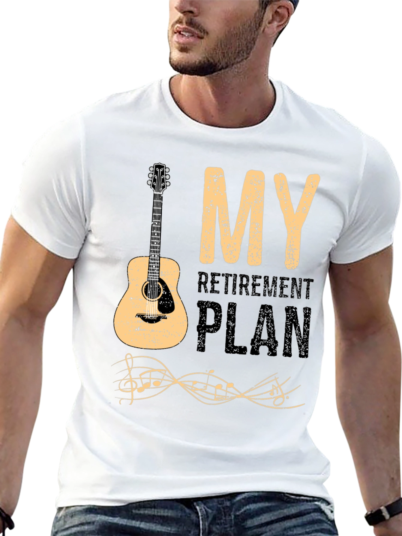 My Retirement Plan Guitar Graphic T-Shirt