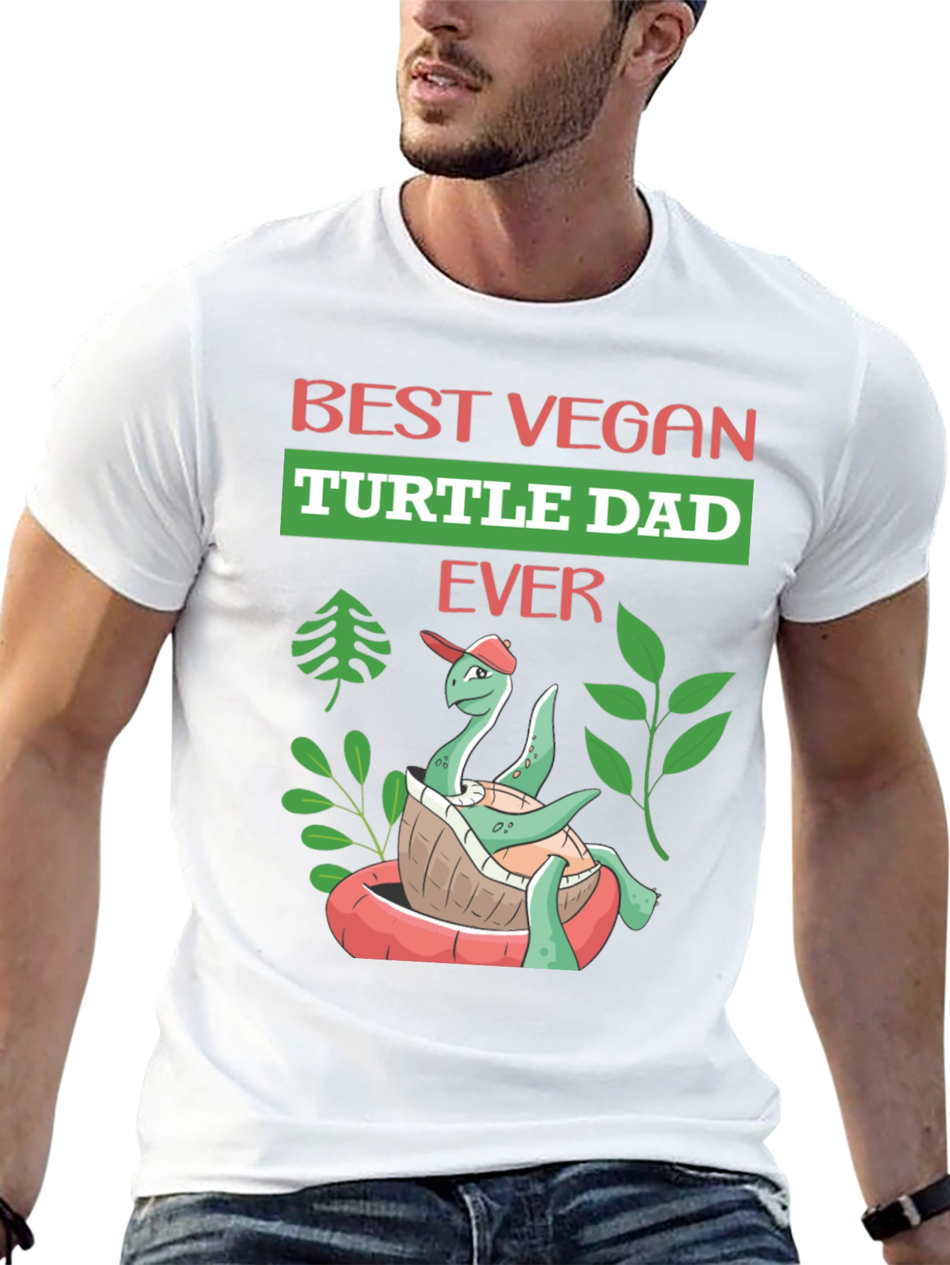 Best Vegan Turtle Dad Ever T-Shirt