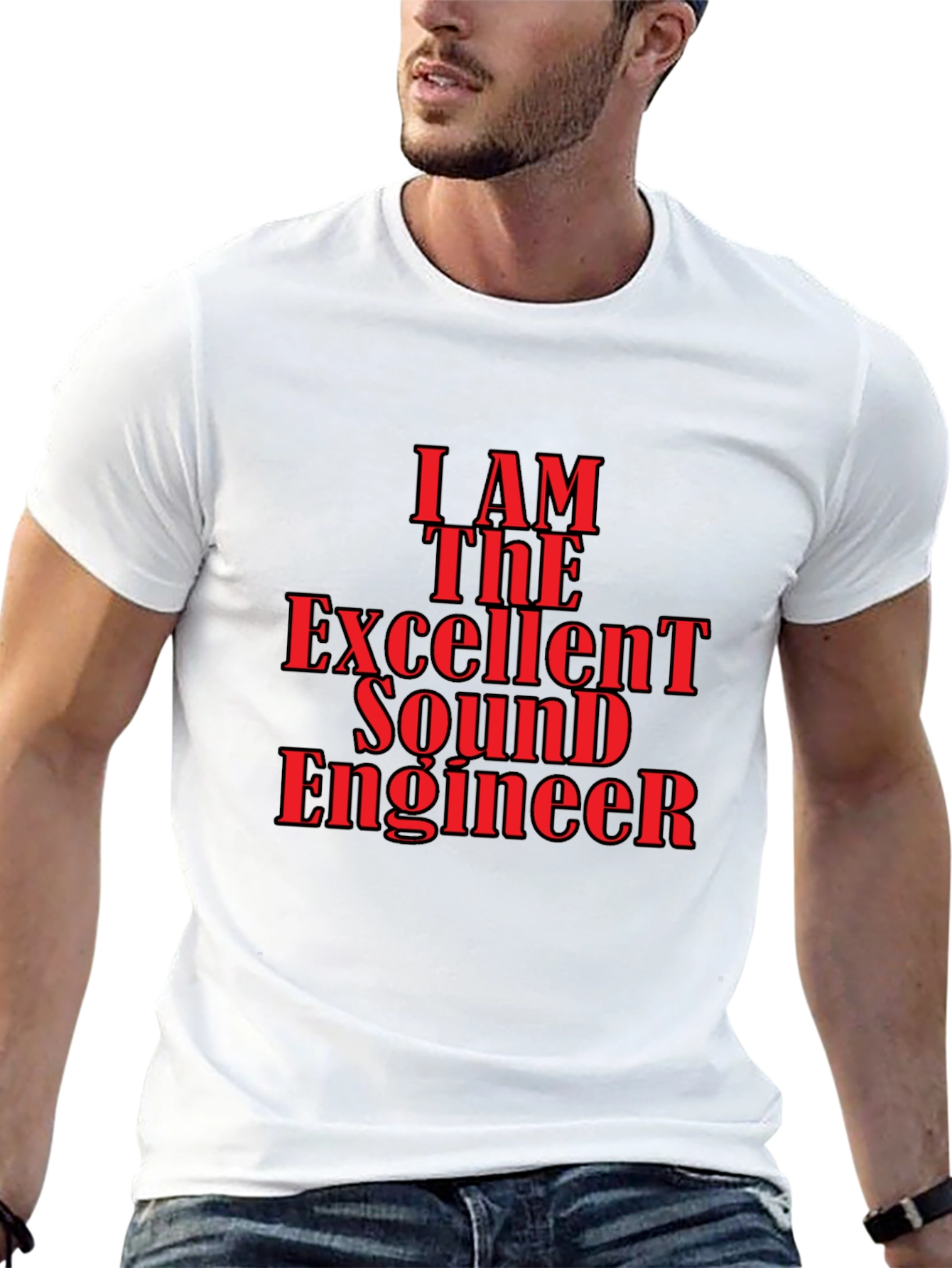 Excellent Sound Engineer Graphic Tee - Black