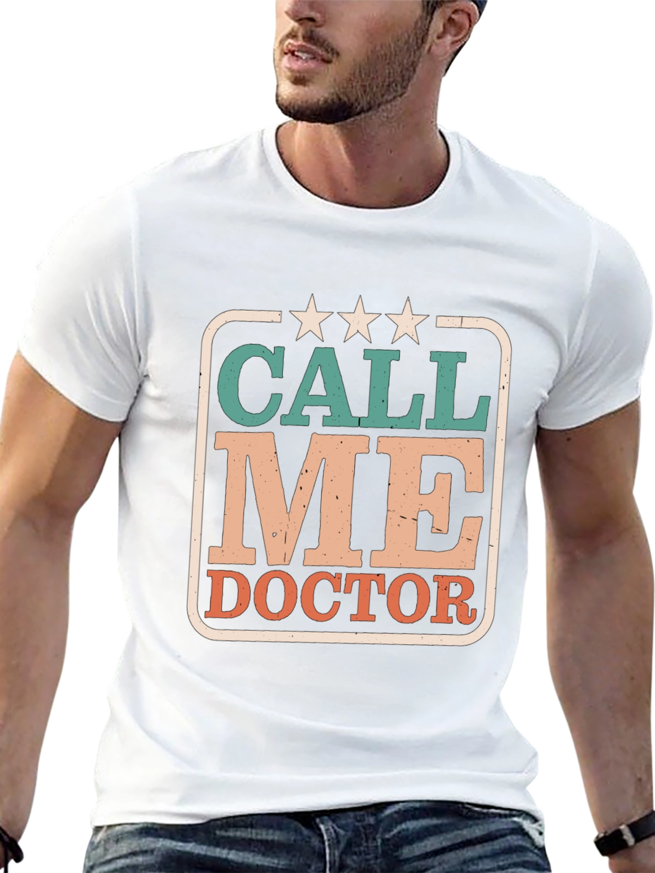 Call Me Doctor Graphic Tee - Black