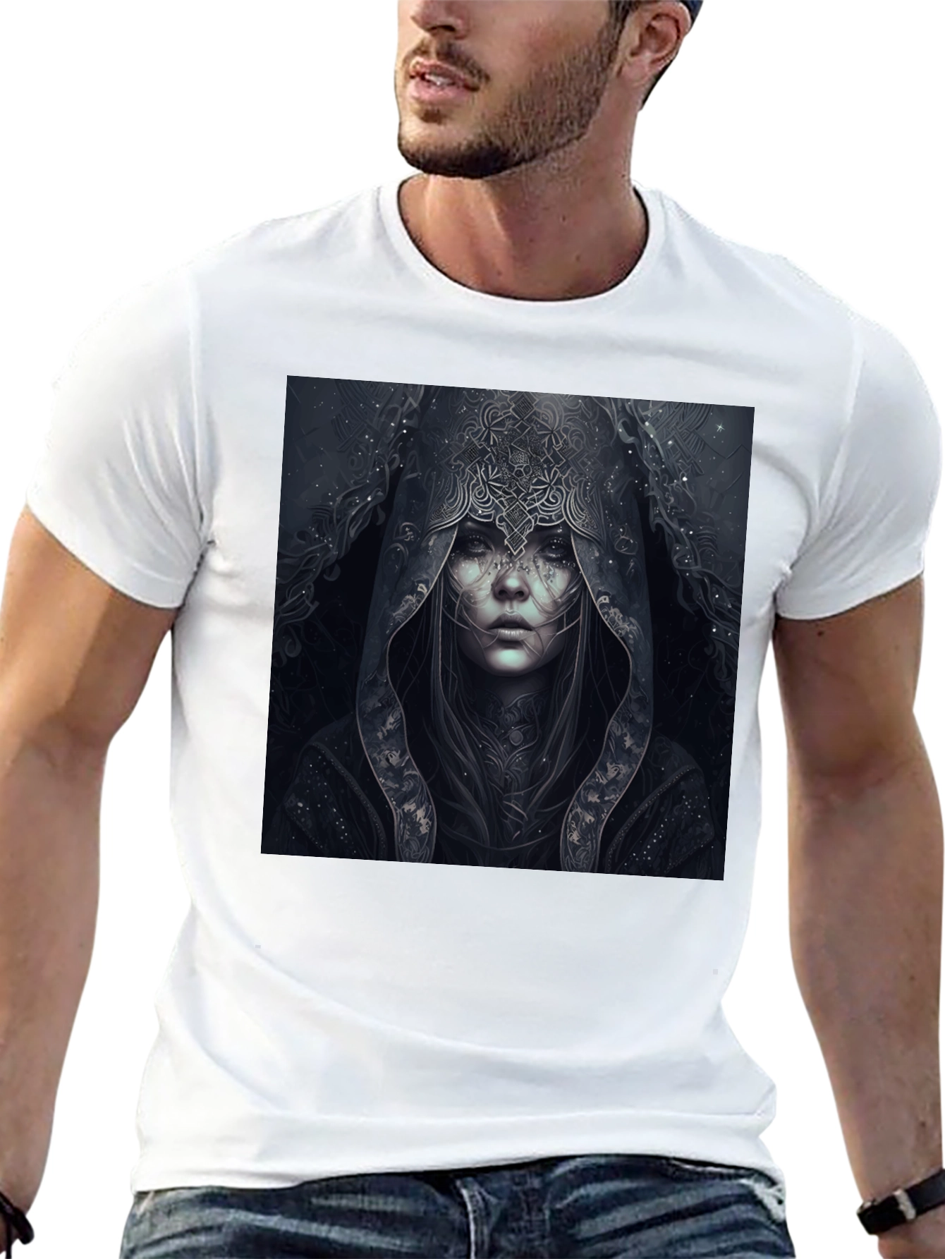 Mystic Woman Graphic Black T-Shirt