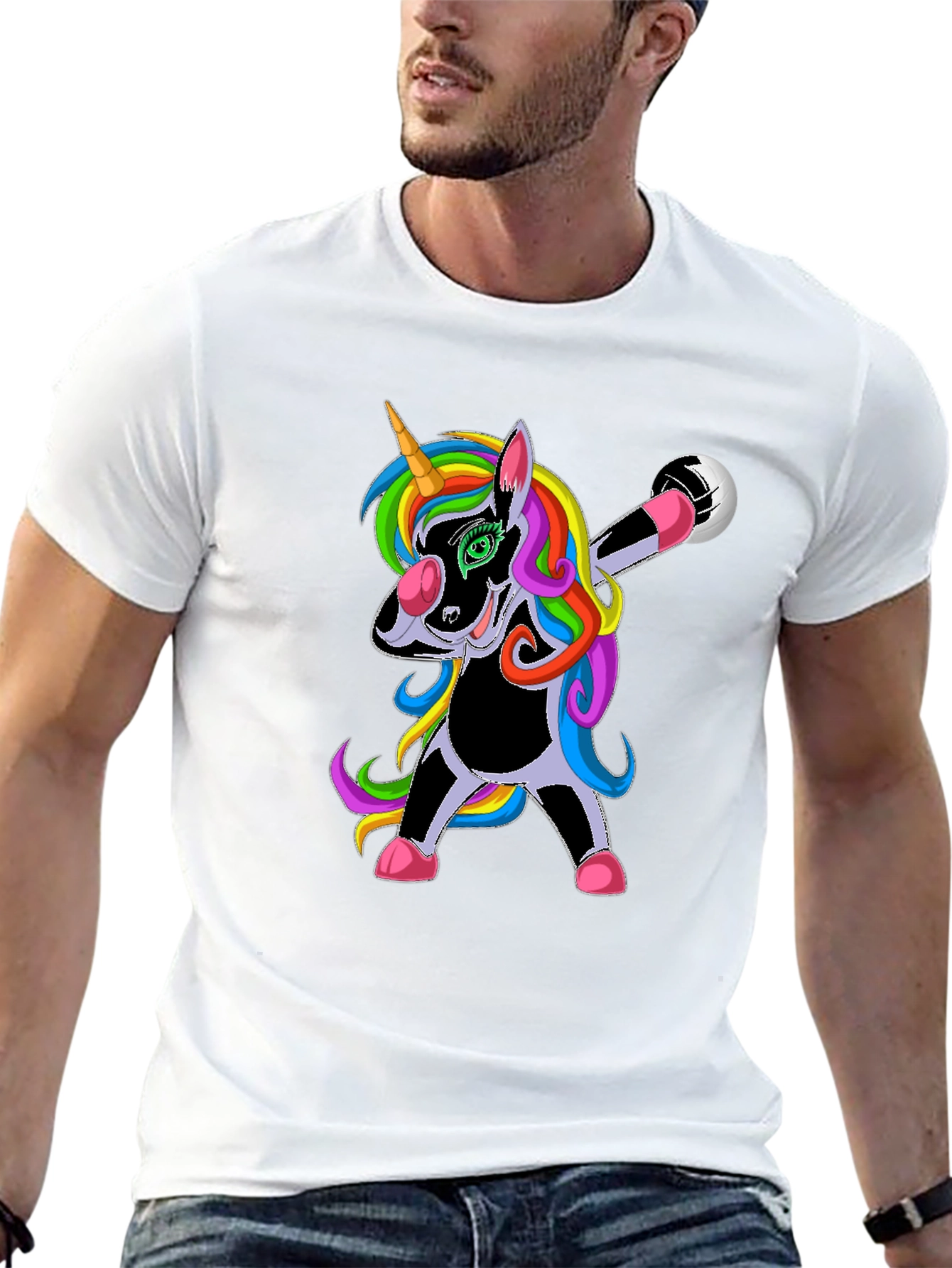 Dabbing Unicorn Soccer T-Shirt
